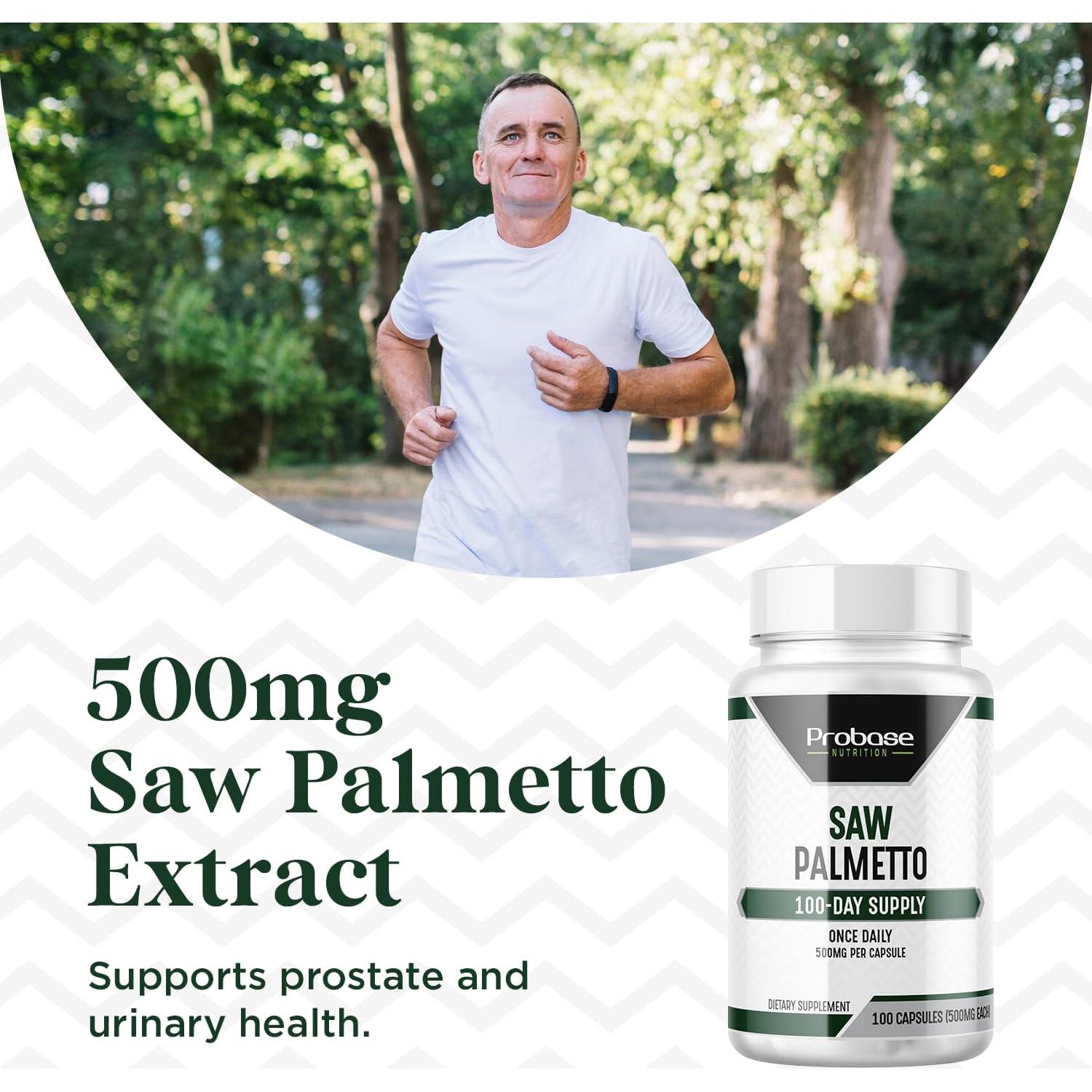 Extracto de Saw Palmetto Nutrición Probase 100 Cápsulas 500mg