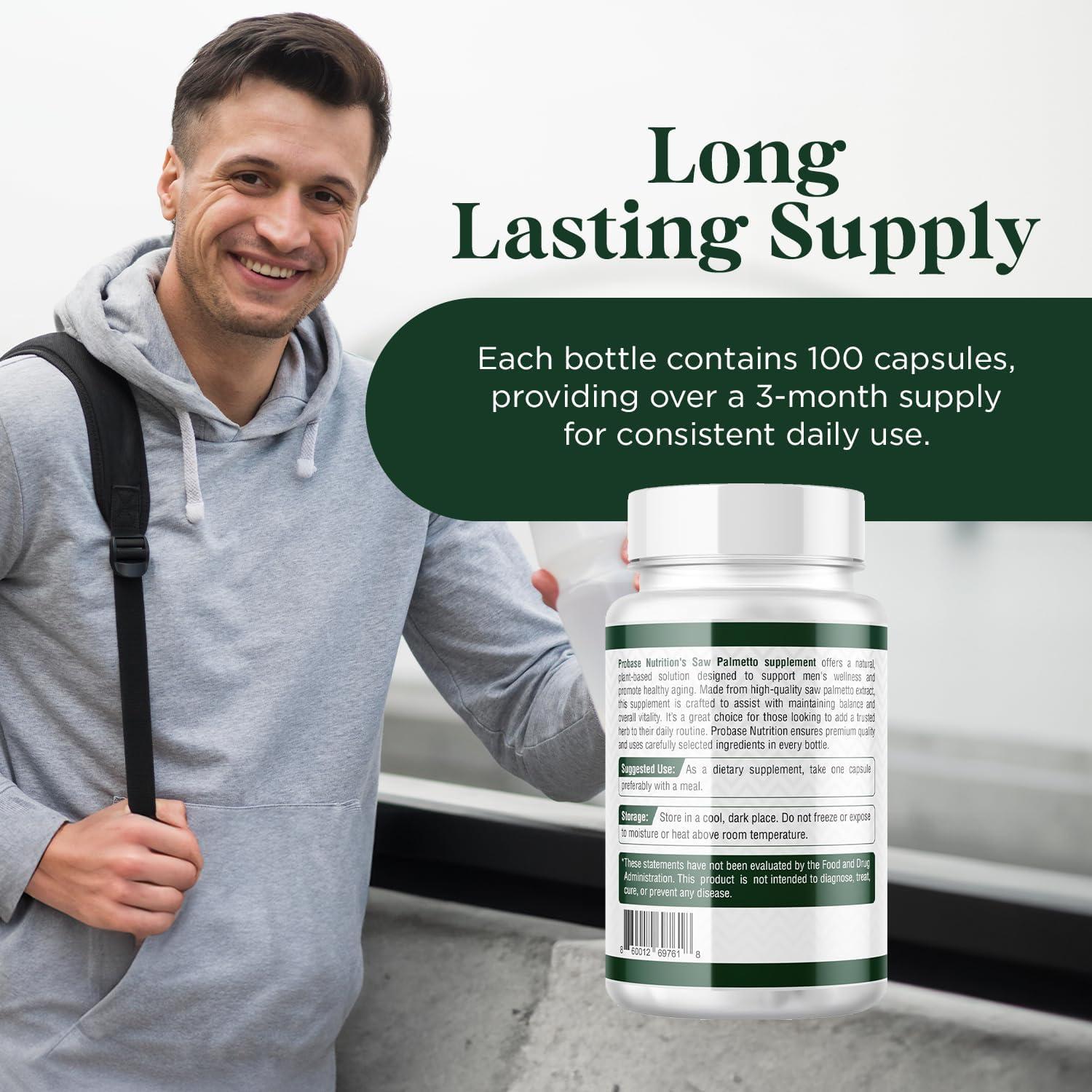 Extracto de Saw Palmetto Nutrición Probase 100 Cápsulas 500mg