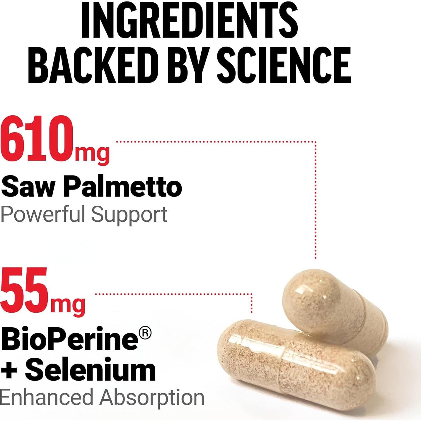 Suplemento Saw Palmetto Factor de Fuerza 60 Cápsulas - Salud Prostática