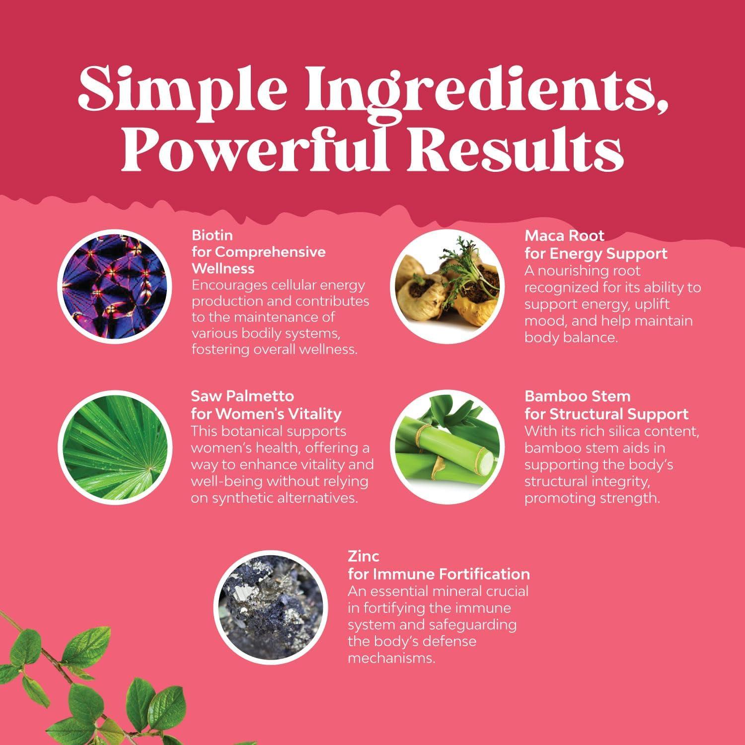 Suplemento Herbal Natures Craft para Menopausia y Cabello