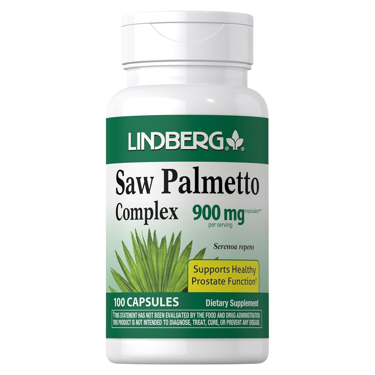 Extracto de Saw Palmetto Lindberg 900 mg 100 Cápsulas Rápidas