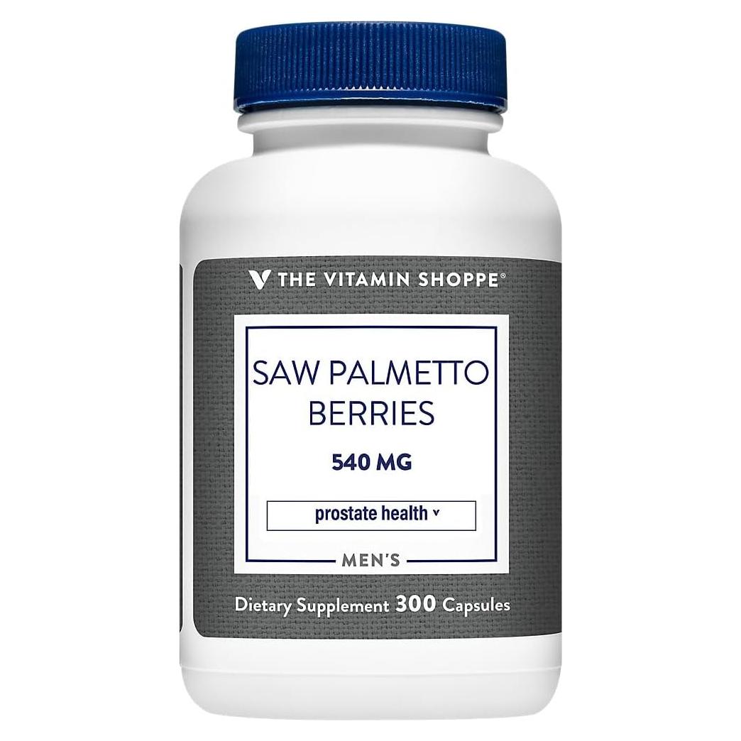 Berries de Saw Palmetto The Vitamin Shoppe 540mg 300 Cápsulas