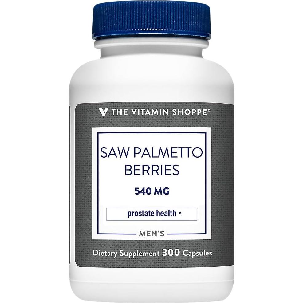 Berries de Saw Palmetto The Vitamin Shoppe 540mg 300 Cápsulas