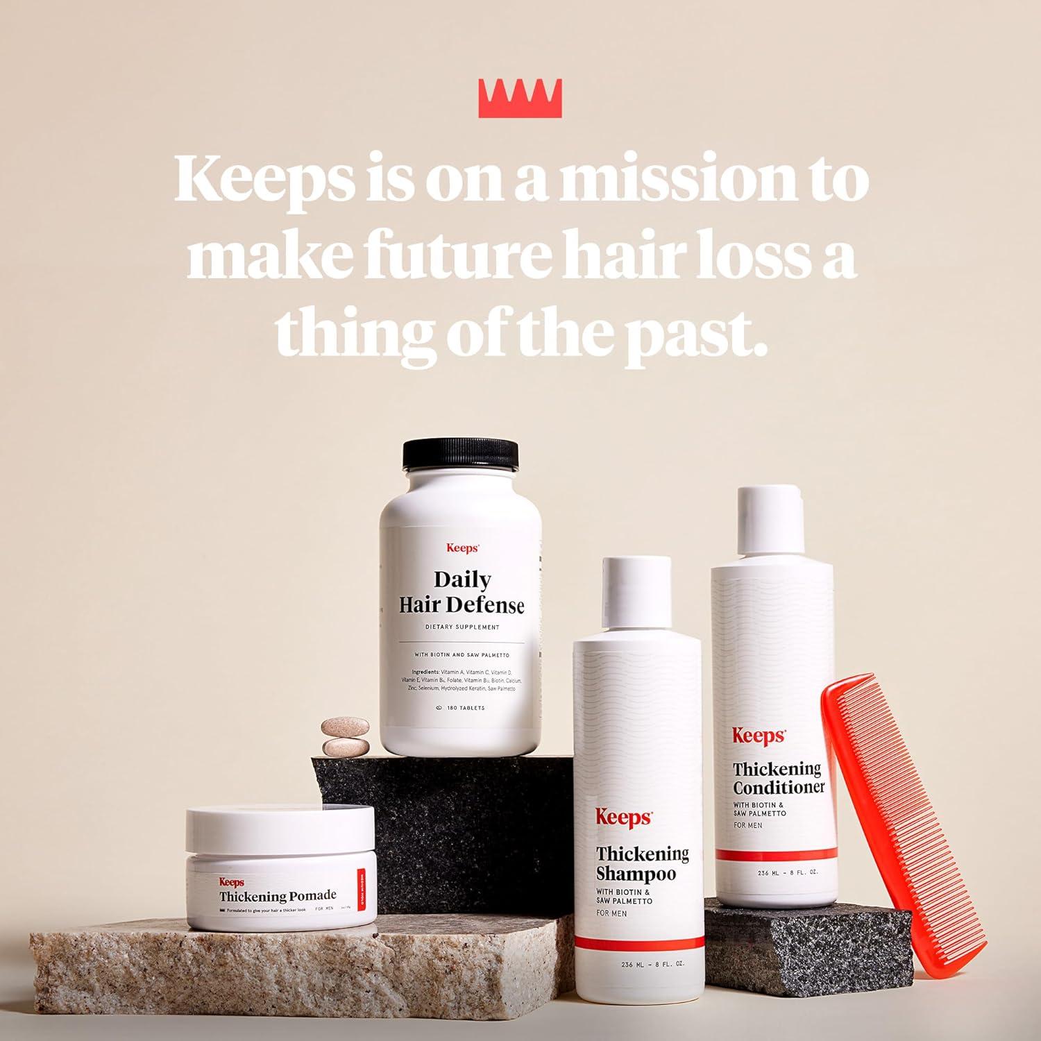 Suplemento Diario para el Cabello Keeps 180 Tabletas - Biotina y Vitaminas