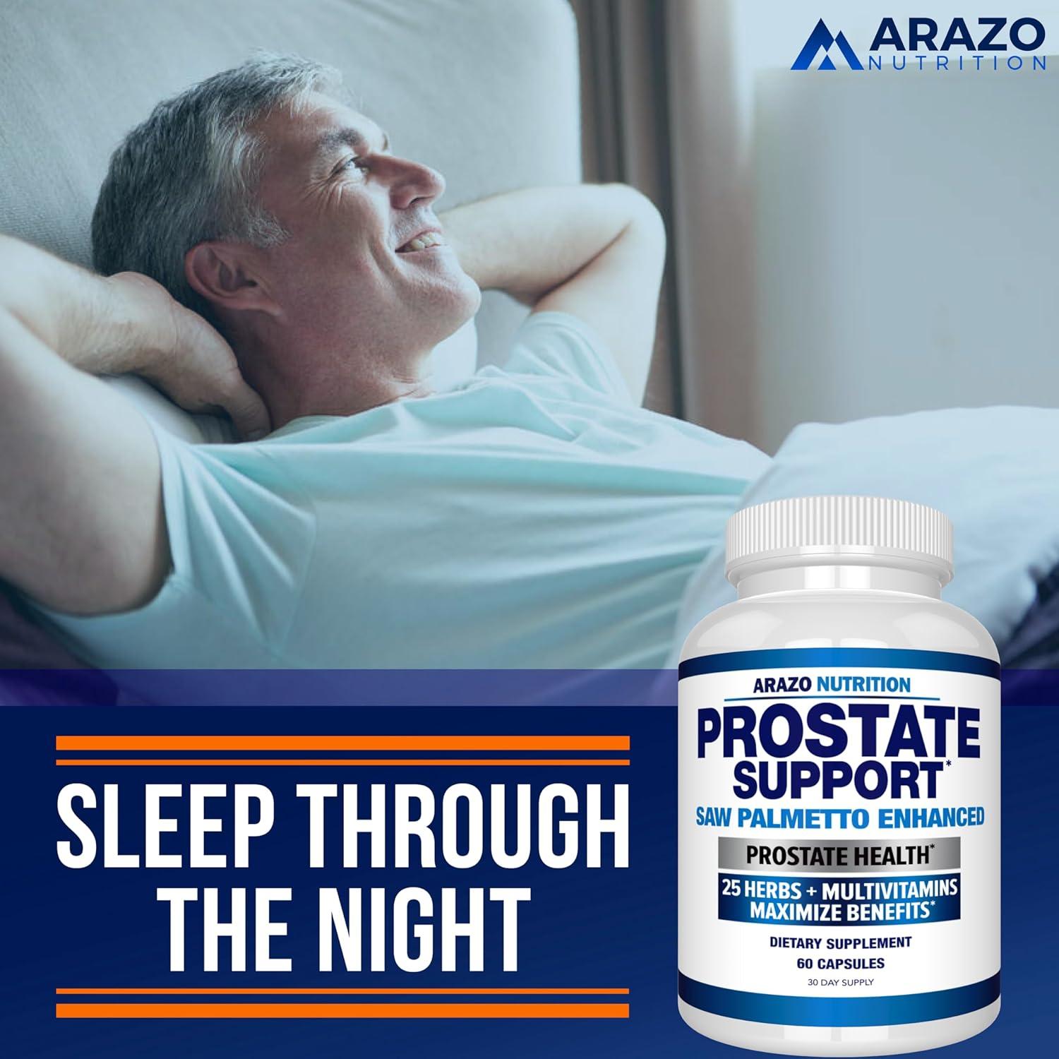 Suplemento Prostate Arazo Nutrition - Saw Palmetto 30 Cápsulas