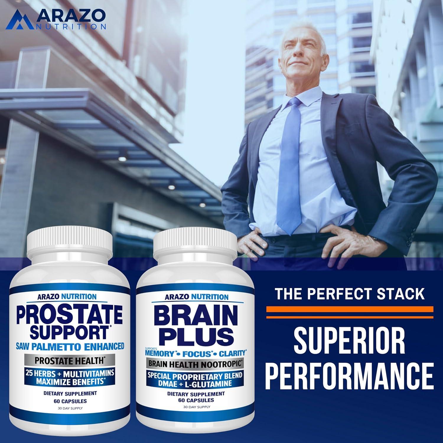 Suplemento Prostate Arazo Nutrition - Saw Palmetto 30 Cápsulas