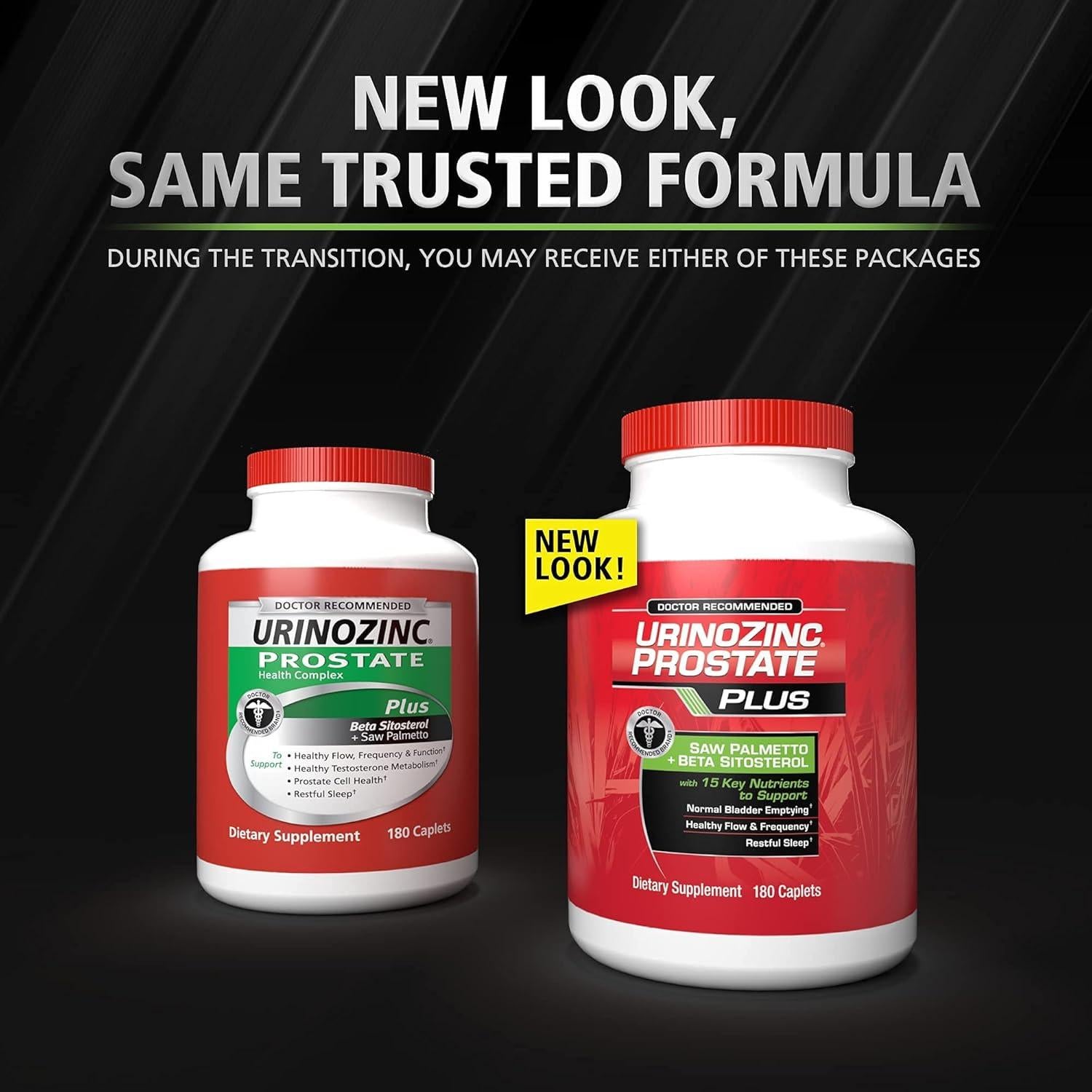 Urinozinc Plus - Suplemento Próstata Beta Sitosterol 180 tabletas