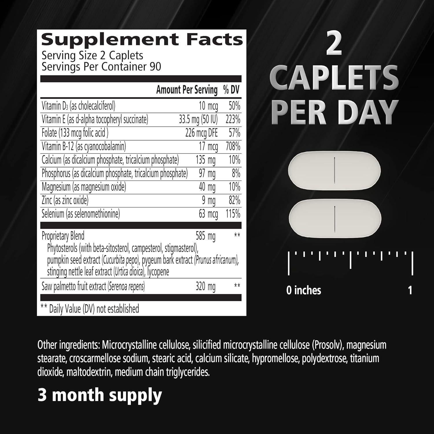 Urinozinc Plus - Suplemento Próstata Beta Sitosterol 180 tabletas