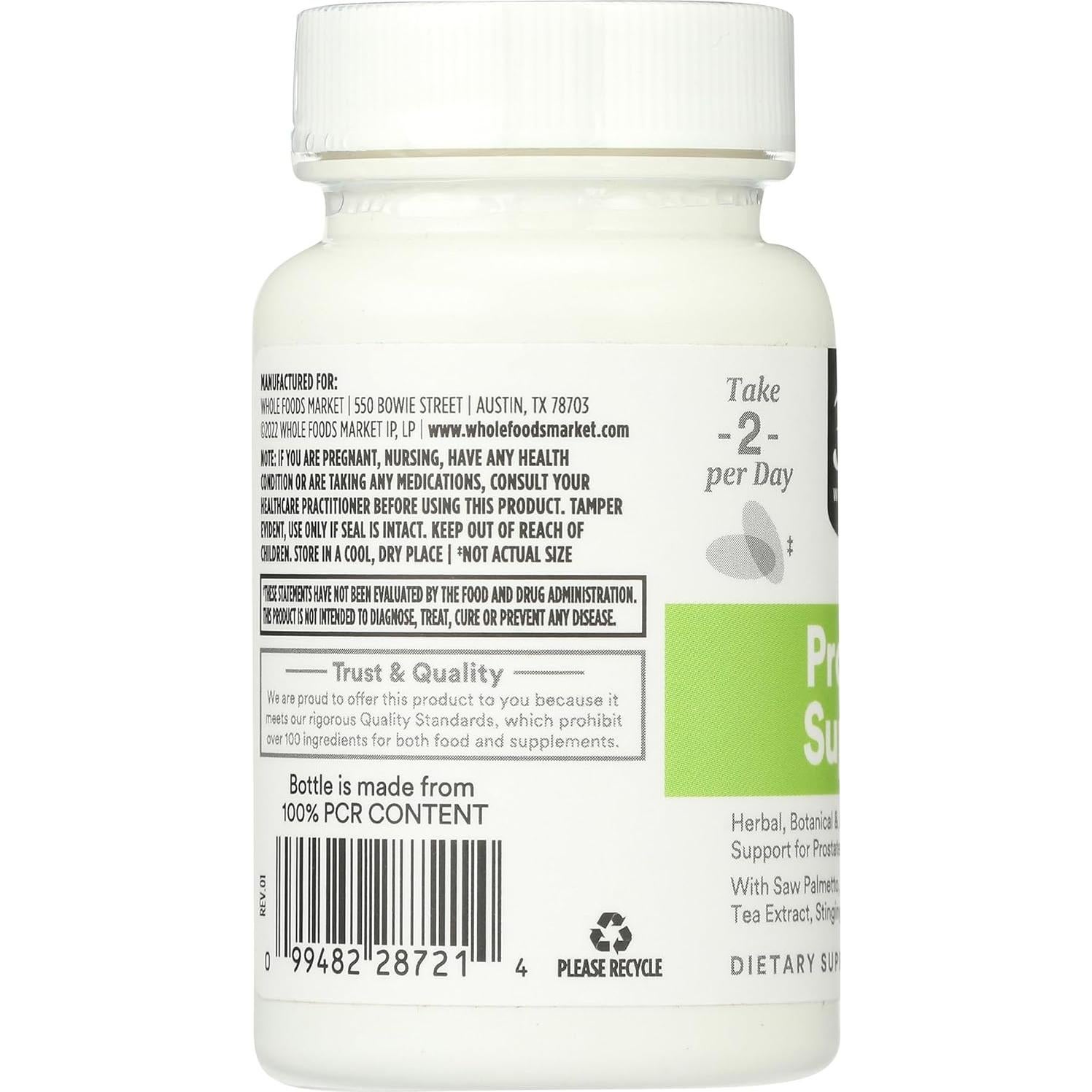 Soporte para la Próstata 365 Whole Foods Market 60 Gelatinas