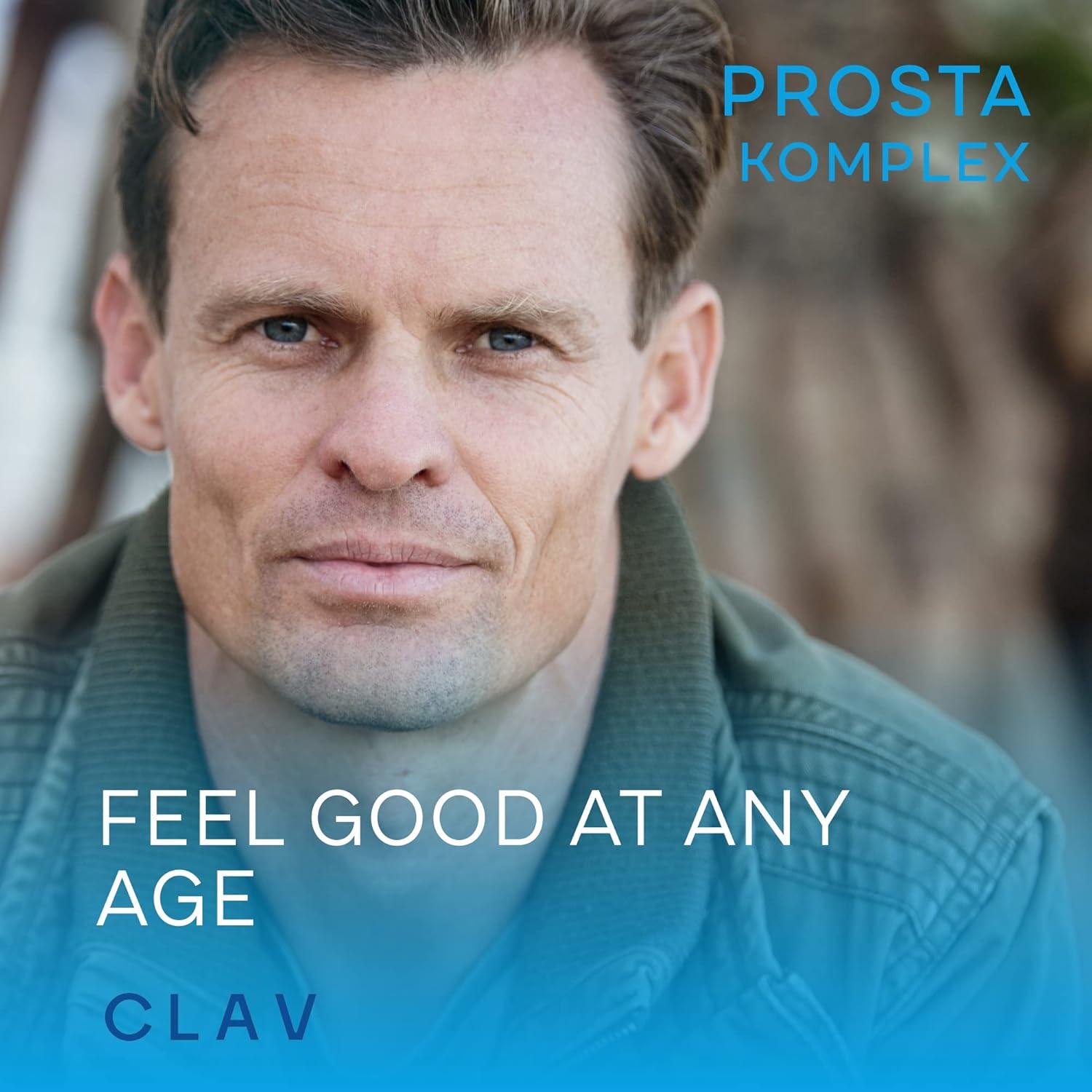 Suplemento Prostático CLAV con Saw Palmetto y Zinc - 120 Cápsulas