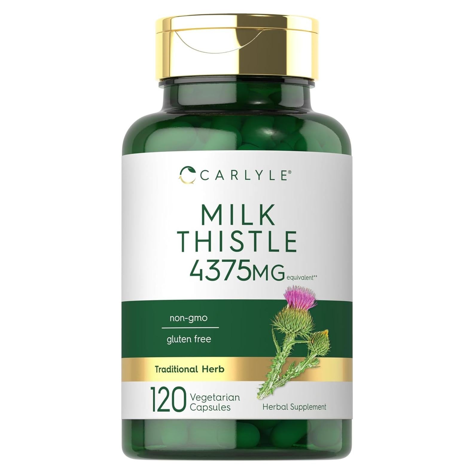Suplemento Cardo Mariano Carlyle 4375mg 120 Cápsulas Vegetariano