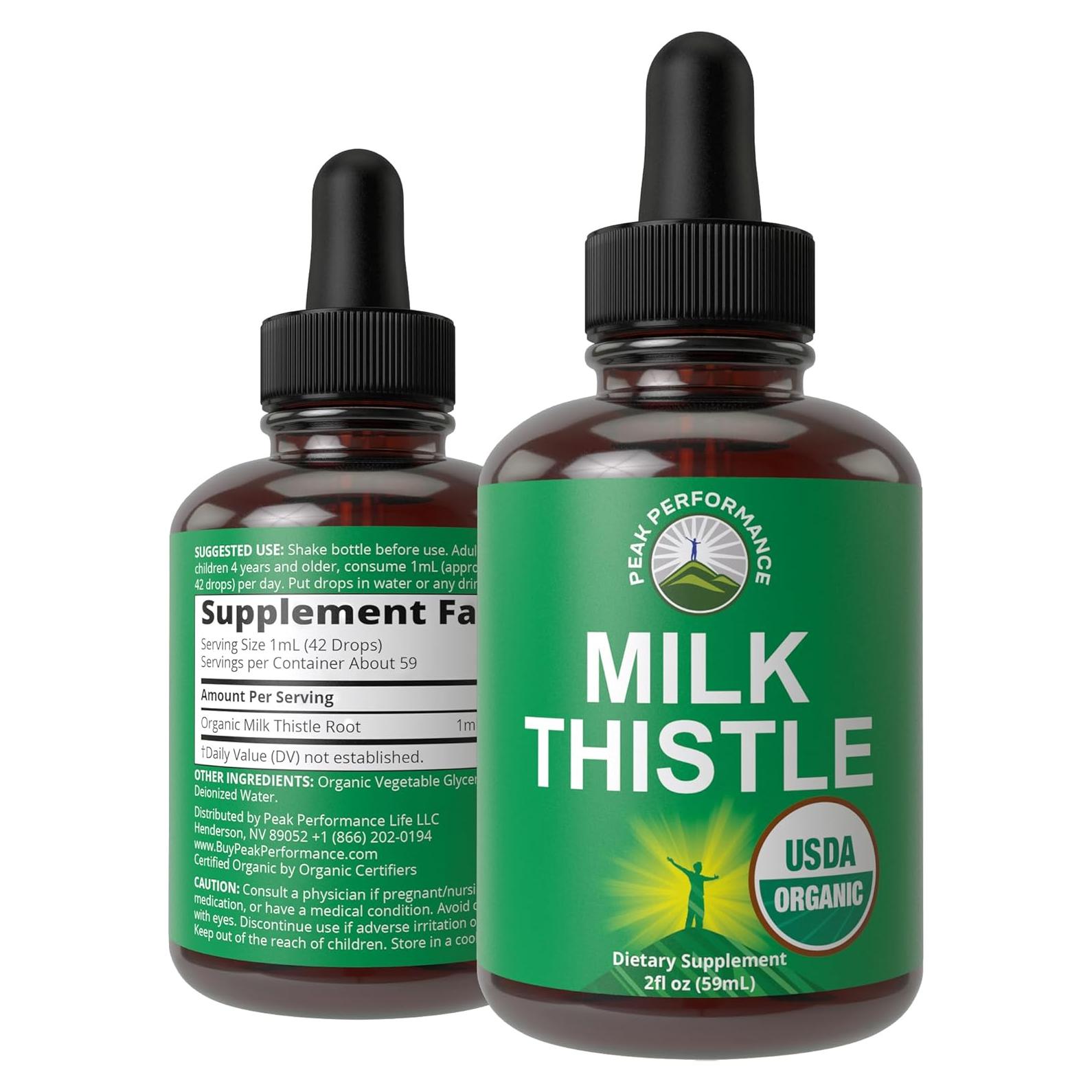 Extracto de Cardo Lechero Orgánico Peak Performance 132g