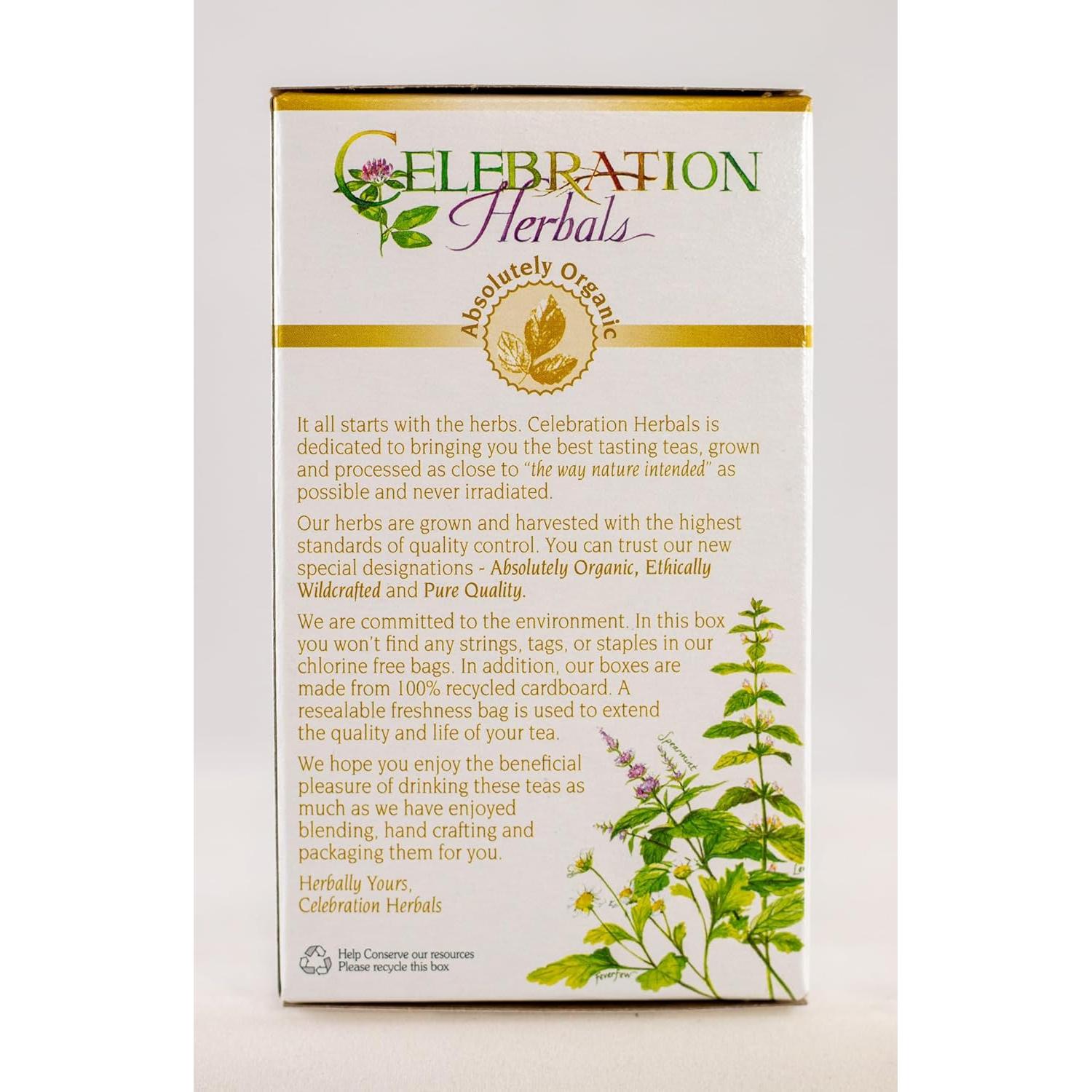 Té Orgánico de Hierba de Cardo Lechoso Celebration Herbals - 24 Bolsitas