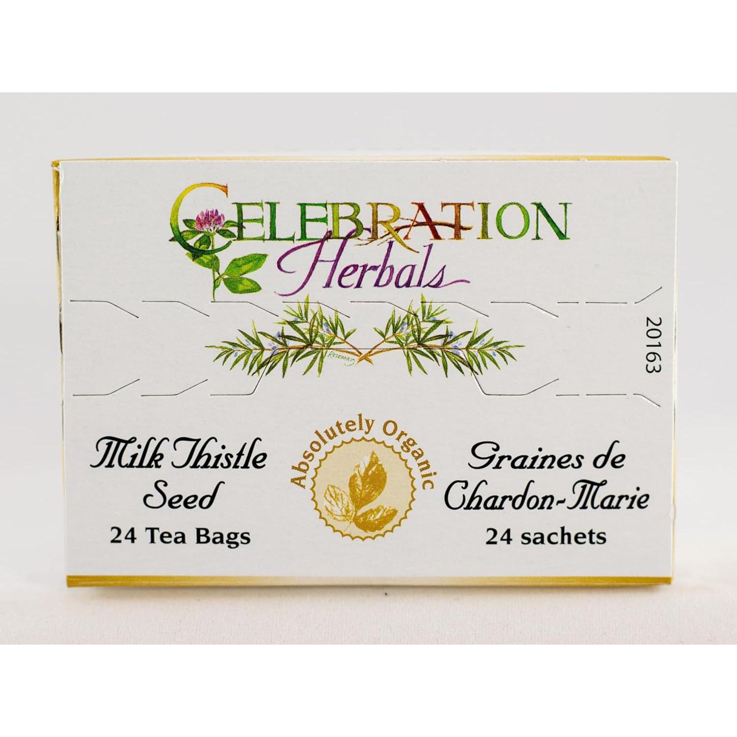 Té Orgánico de Hierba de Cardo Lechoso Celebration Herbals - 24 Bolsitas