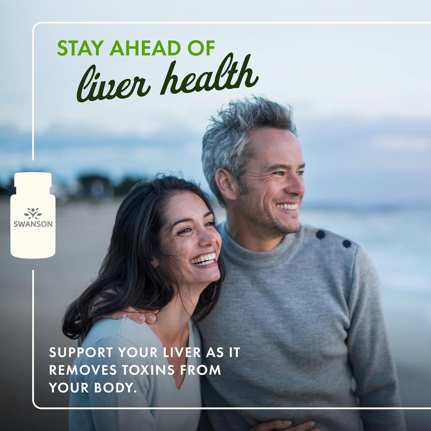 Suplemento Herbal Cardo Mariano Swanson 120 Cápsulas 80% Silimarina