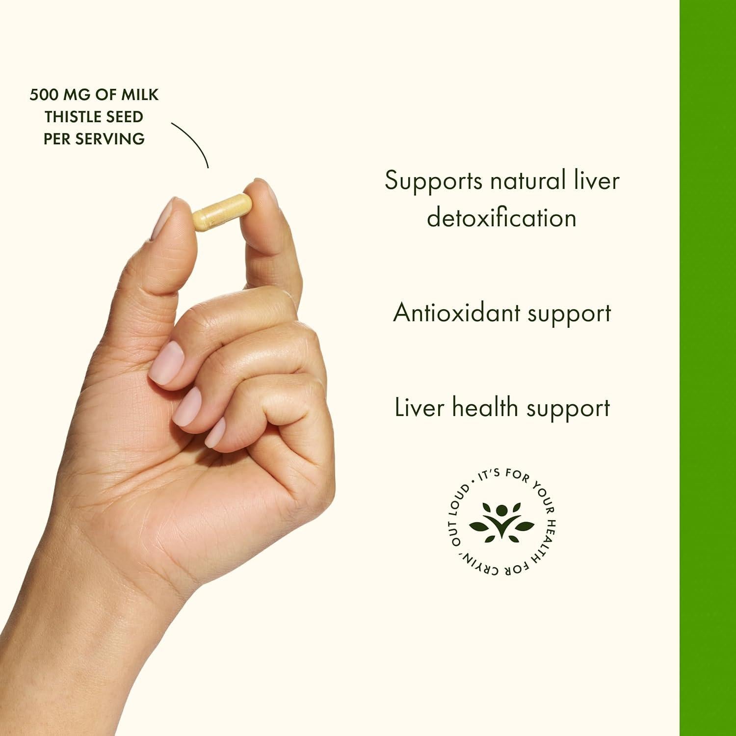 Suplemento Herbal Cardo Mariano Swanson 120 Cápsulas 80% Silimarina