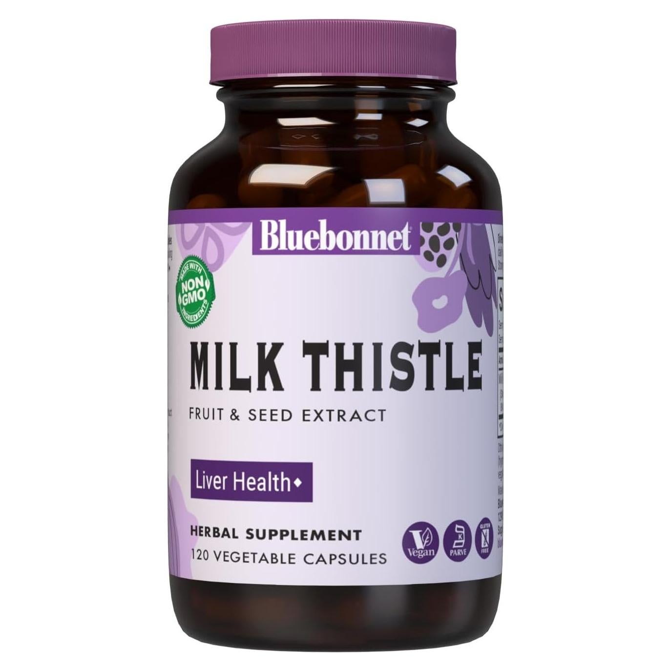 Extracto de Cardo Mariano BlueBonnet 120 Cápsulas Veganas