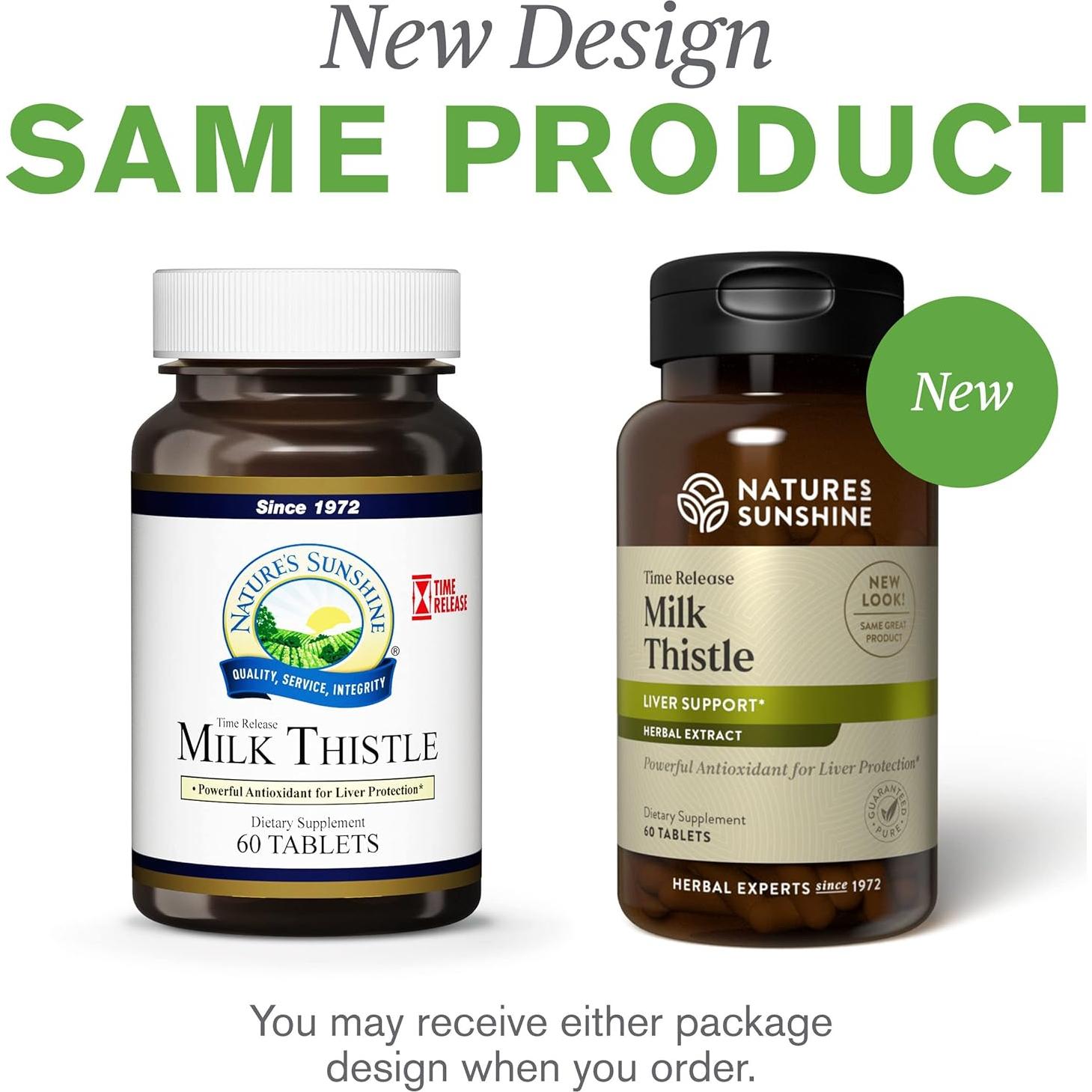 Extracto de Cardo Mariano Nature's Sunshine 60 Tabletas 81g