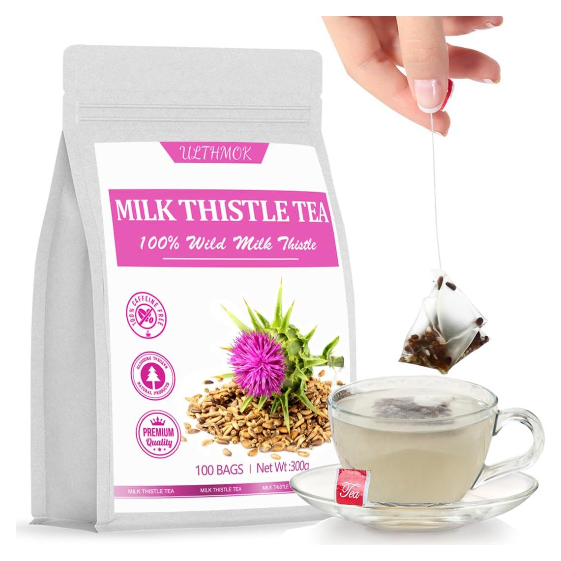 Té de Cardo Lechero Premium 100 Bolsitas YILINSHA 100% Natural