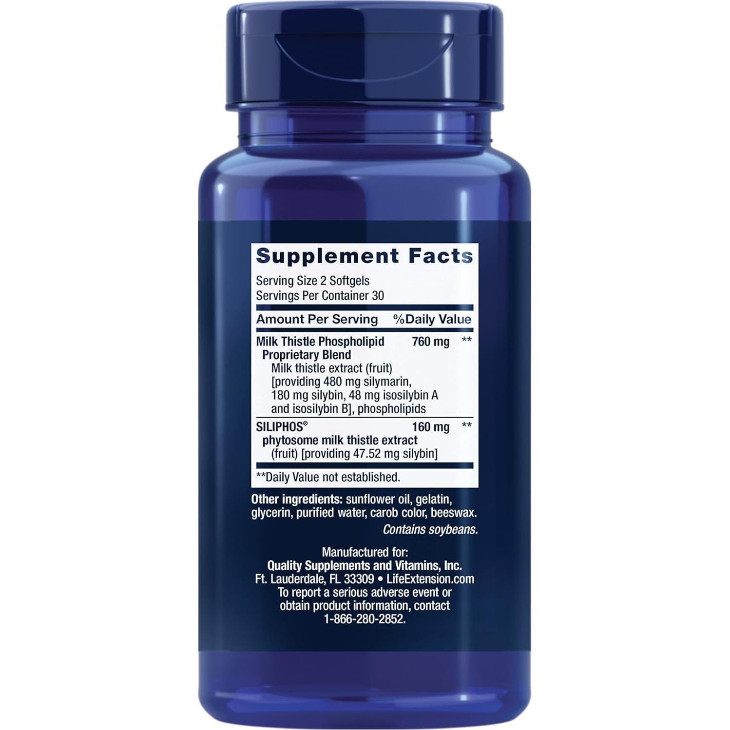 Suplemento Cardo Mariano Avanzado Extensión de Vida 60 gelatinas