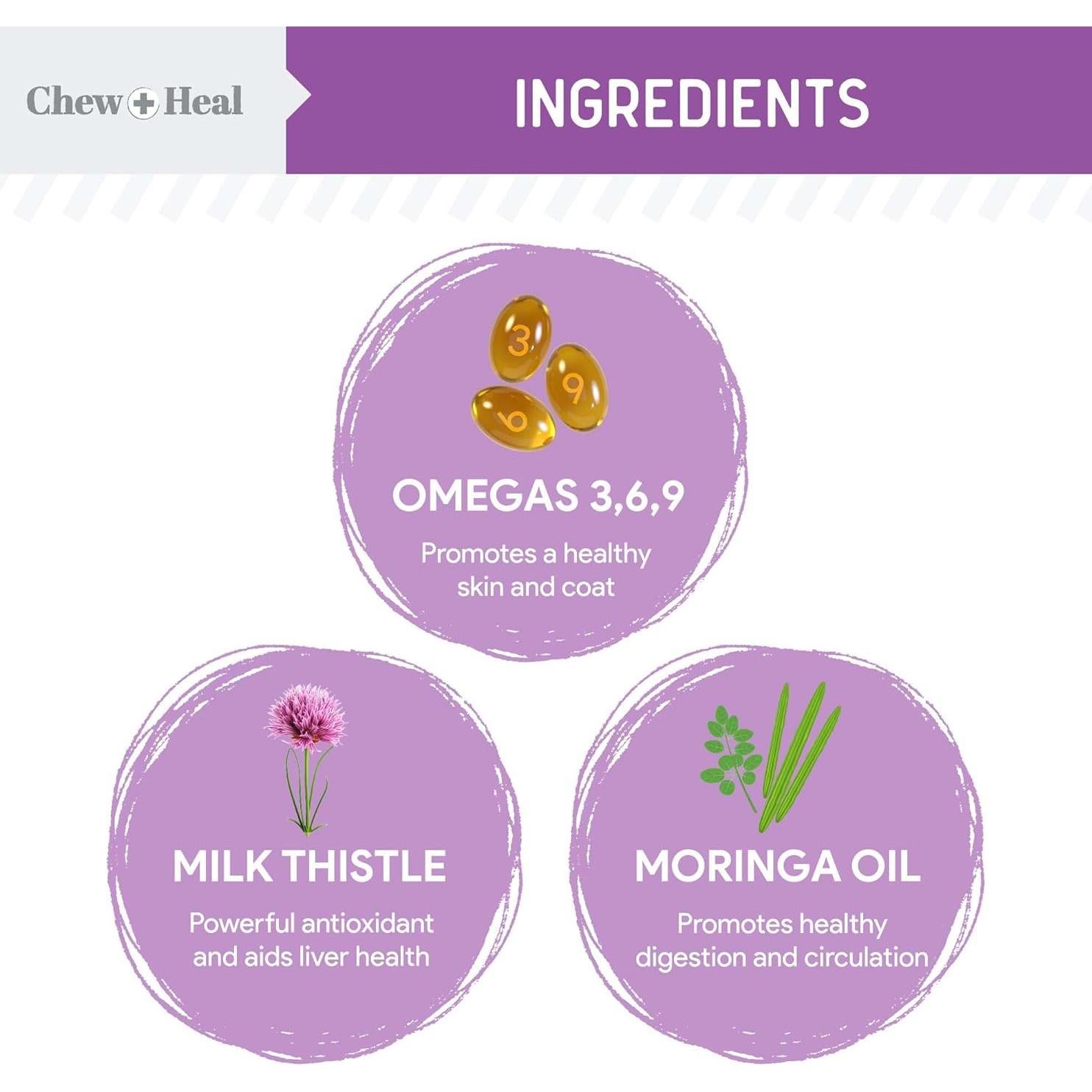 Cardo Mariano para Perros Chew + Heal 60 ml Suplemento Hepático