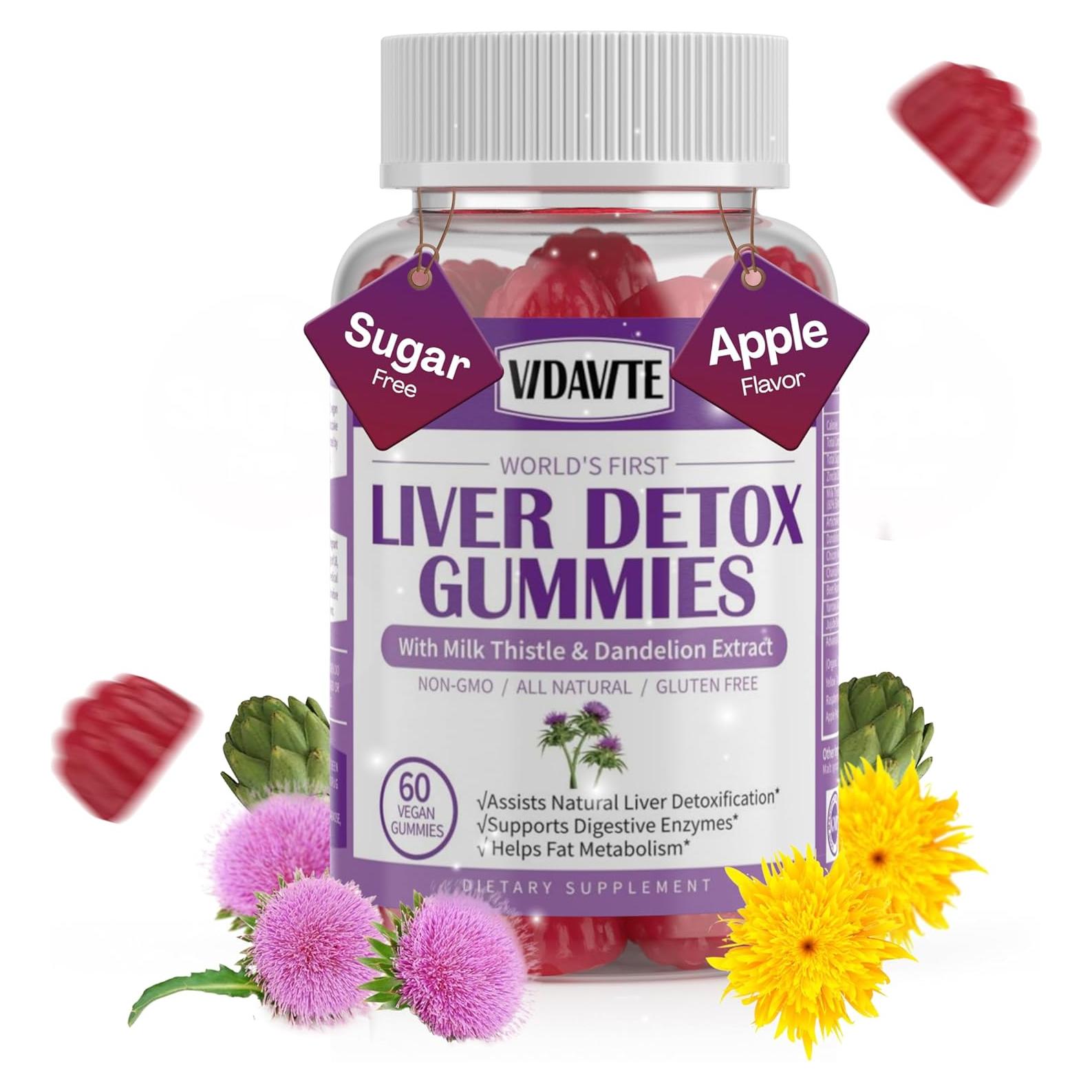 Gomitas Detox Hepáticas Sin Azúcar VIDAVITE 60 Unidades