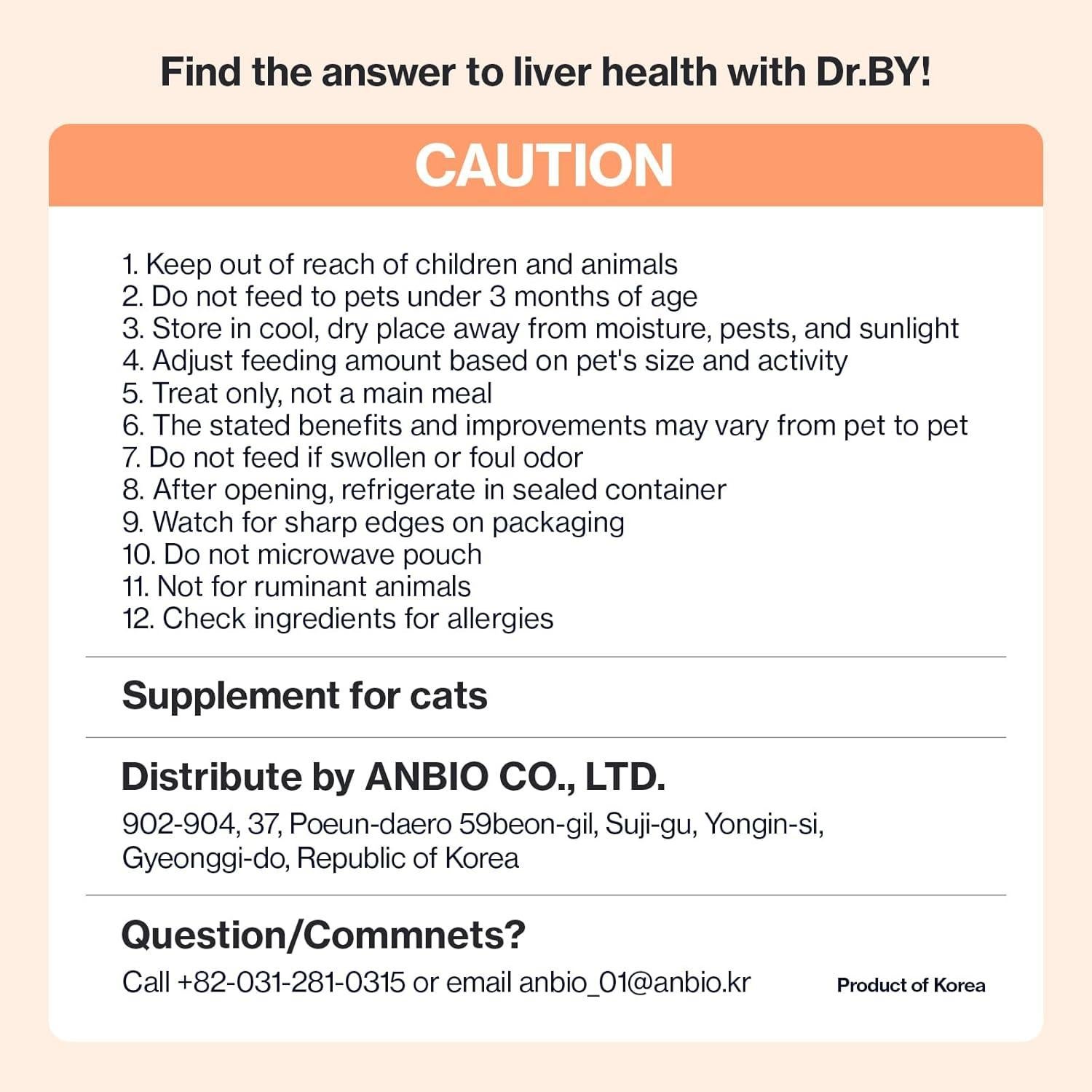 Suplemento Hepático para Gatos Dr.by Cat 226g Lickable