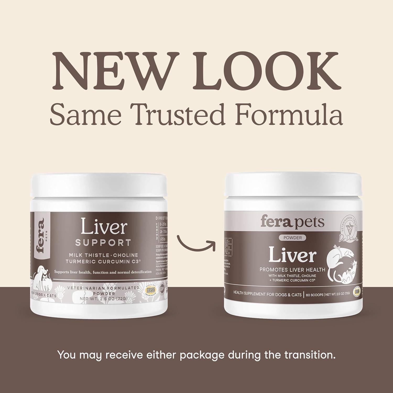 Suplemento Hepático Fera Pet Organics 60 Cucharadas para Mascotas