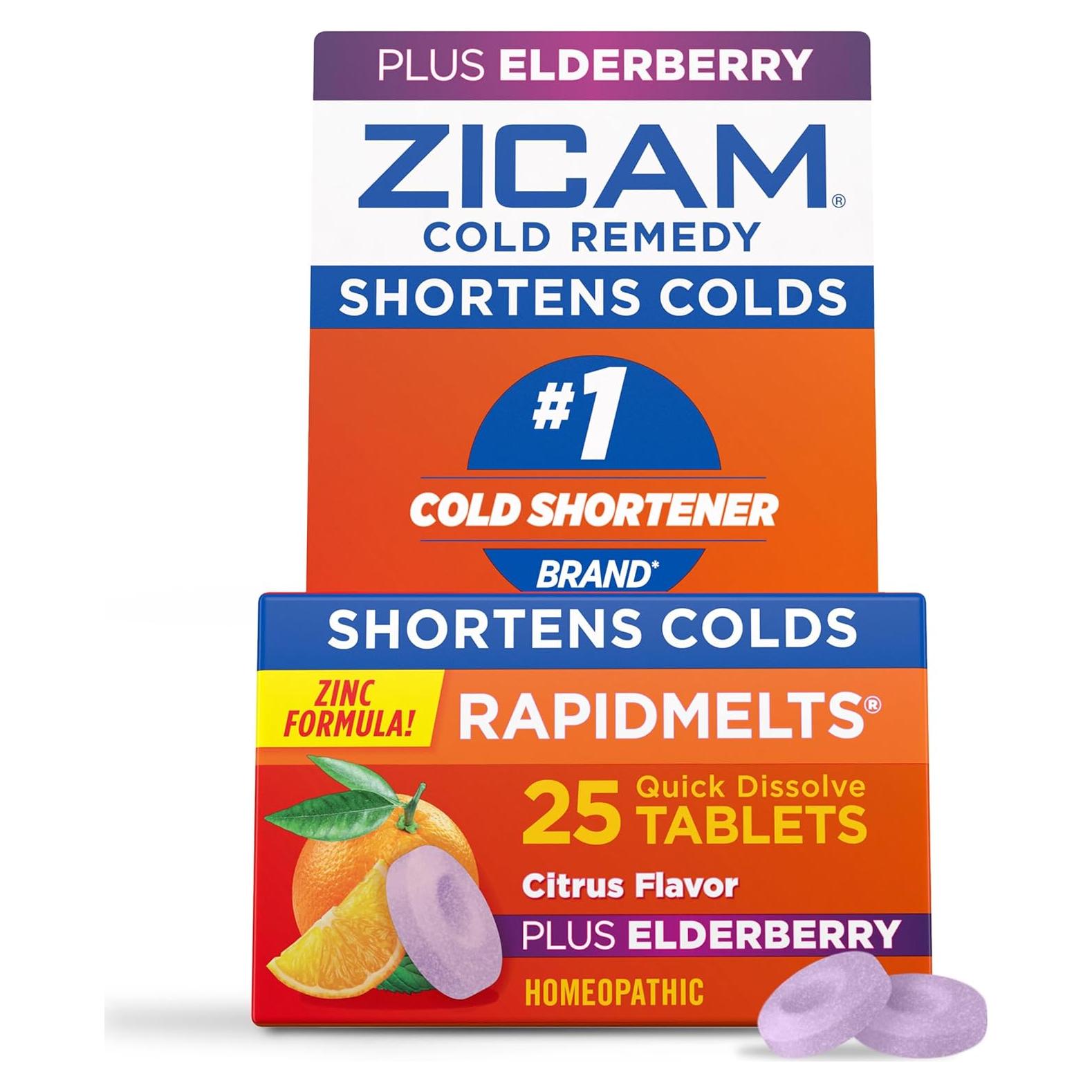 Zicam Remedio Homeopático para Resfriados Sabor Cítrico 25 Unidades