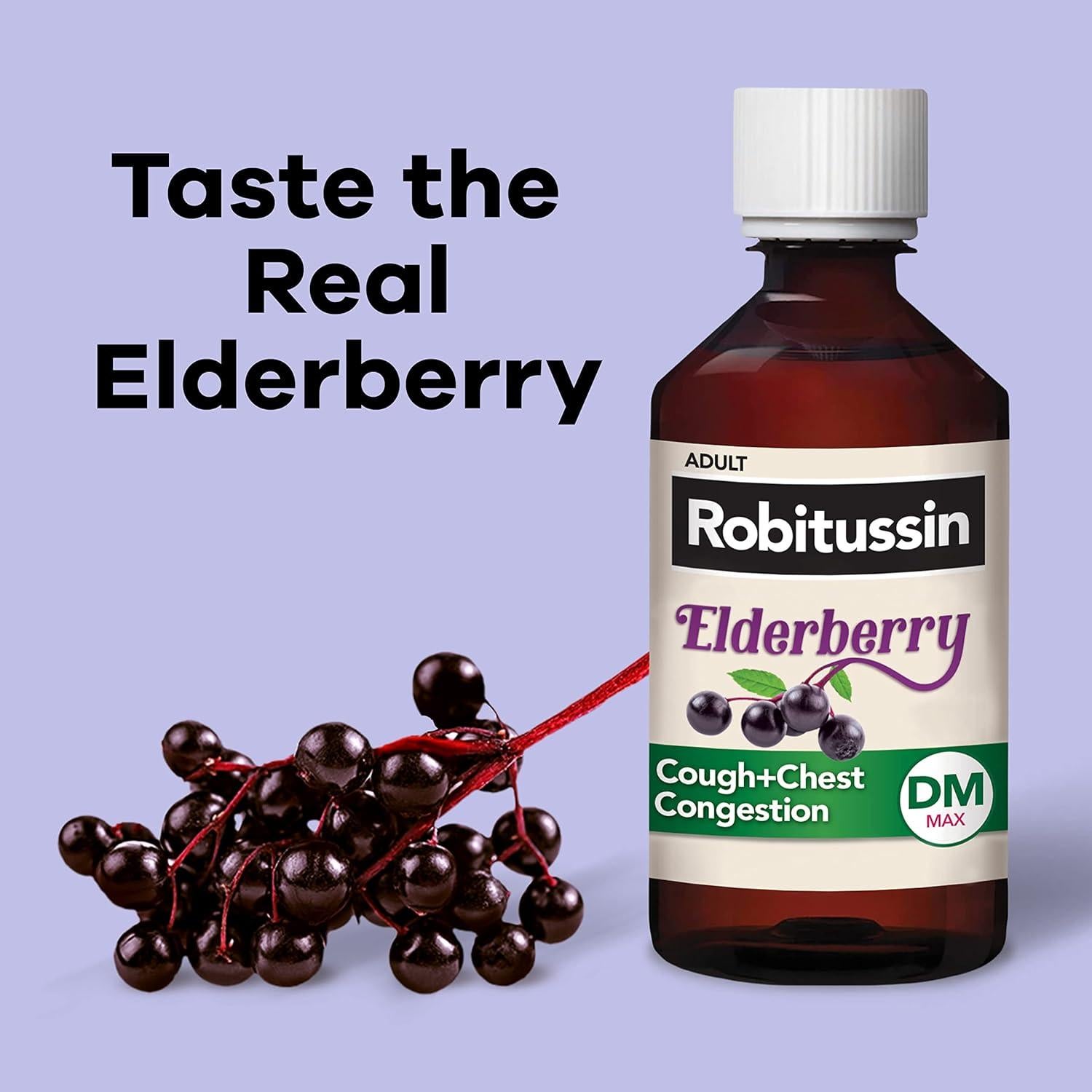 Robitussin Máxima Fuerza Elderberry 2x240 mL Supresor de Tos