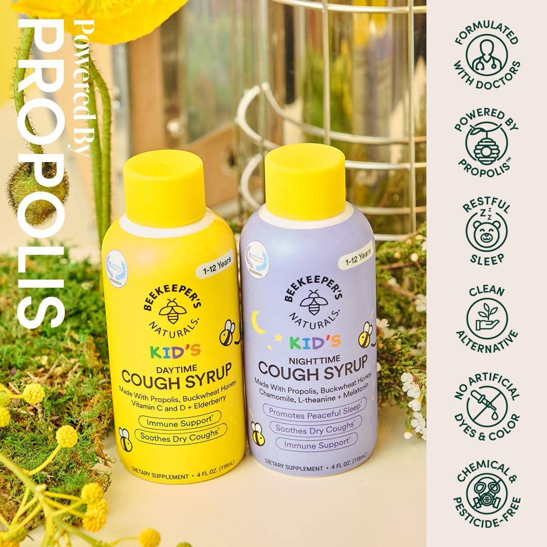 Jarabe para la tos Beekeeper's Naturals 113.4 g - Niños, Natural