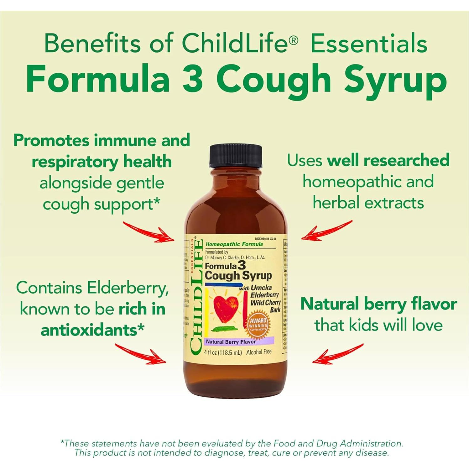 Jarabe para la Tos Infantil ChildLife 118 ml - Alivio Natural