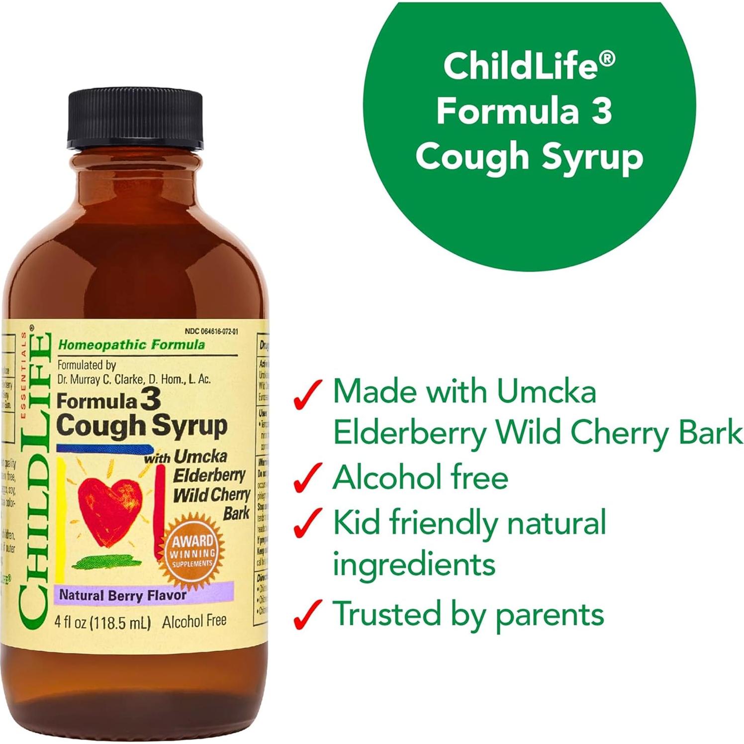 Jarabe para la Tos Infantil ChildLife 118 ml - Alivio Natural