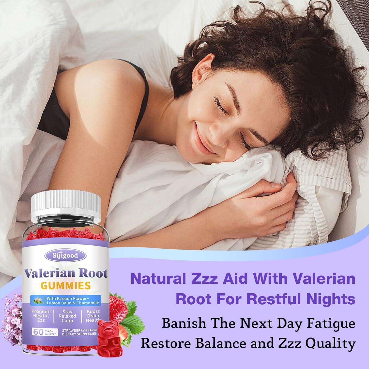 Gomitas de raíz de valeriana Sijigood 60 unidades sabor fresa