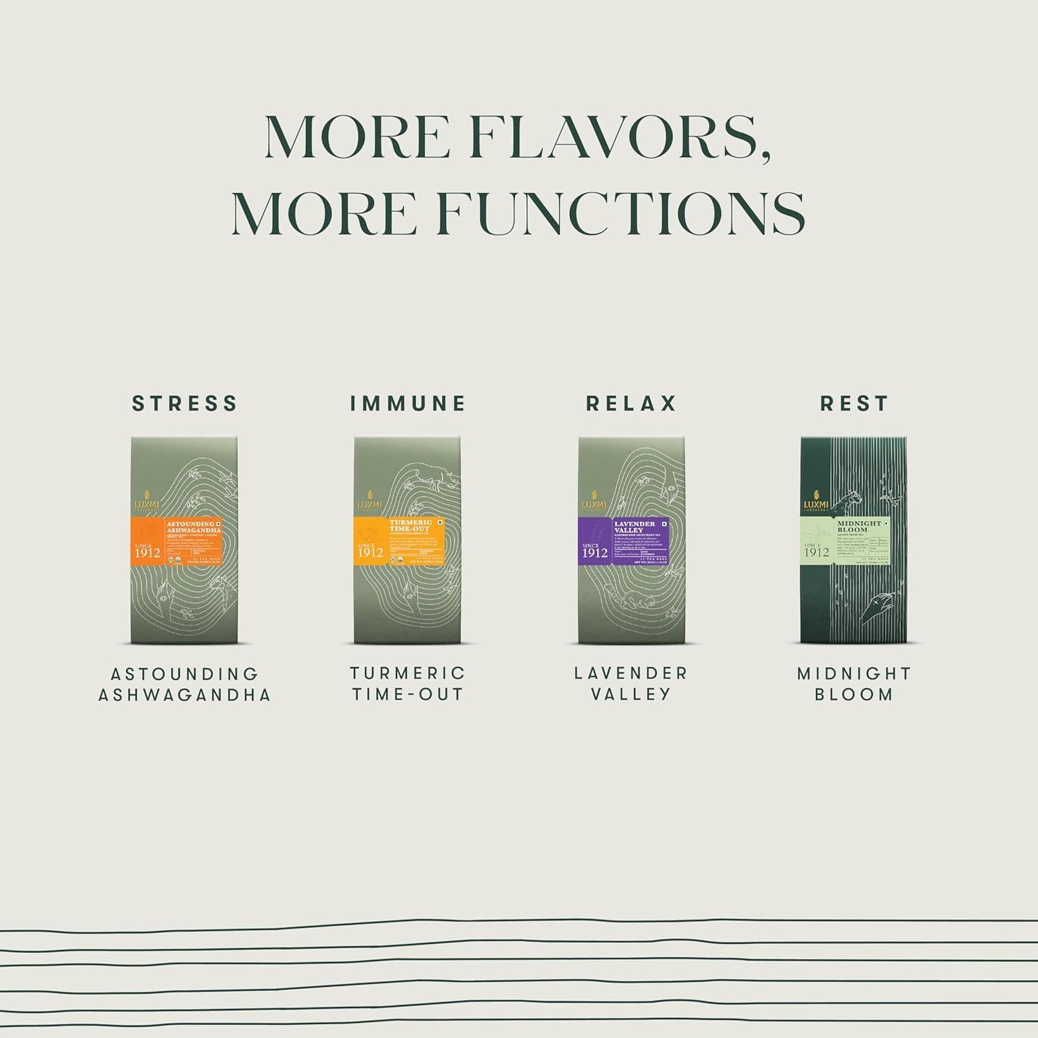 Té de raíz de valeriana orgánico Luxmi Estates 25 bolsas