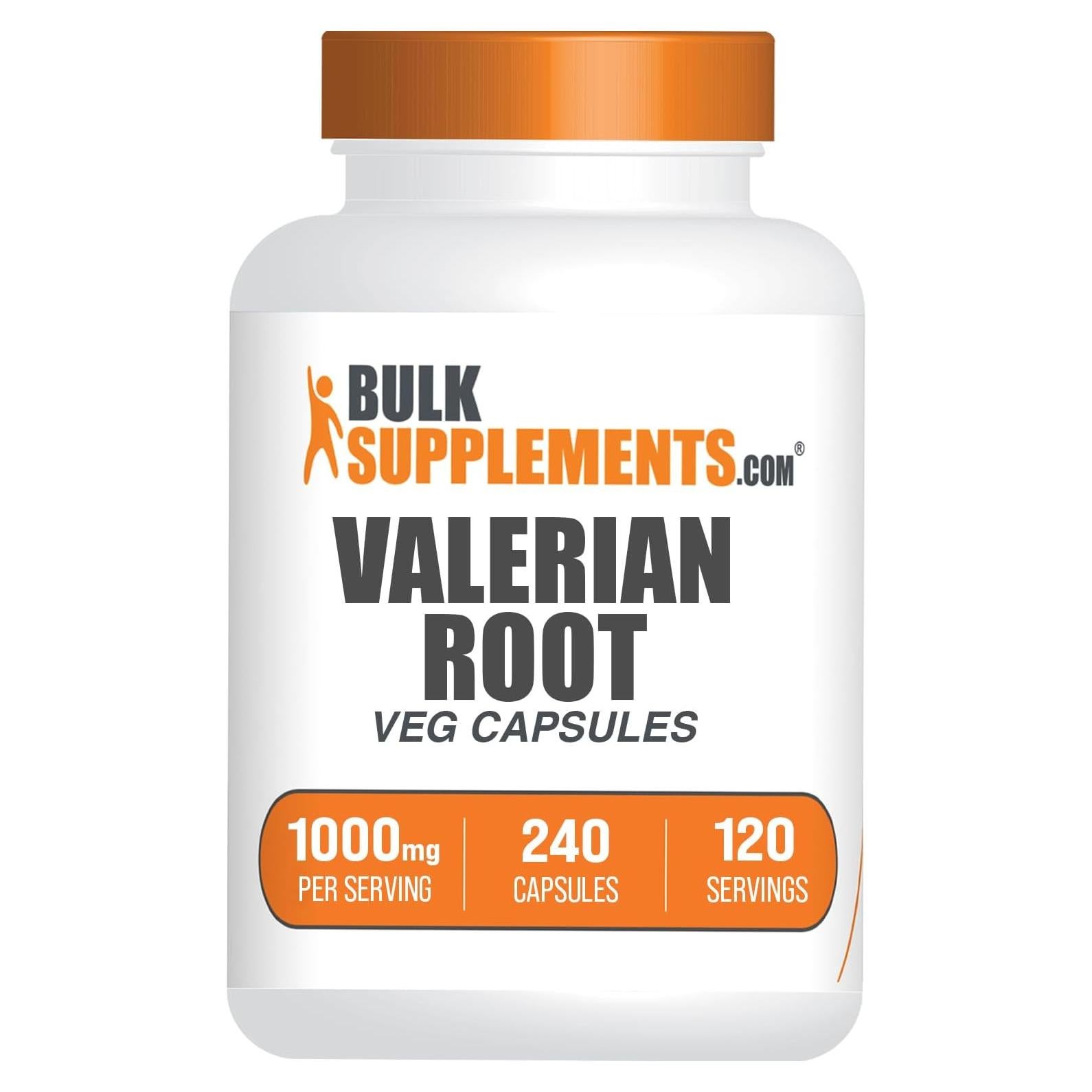 Cápsulas de Raíz de Valeriana BulkSupplements 240 Unidades