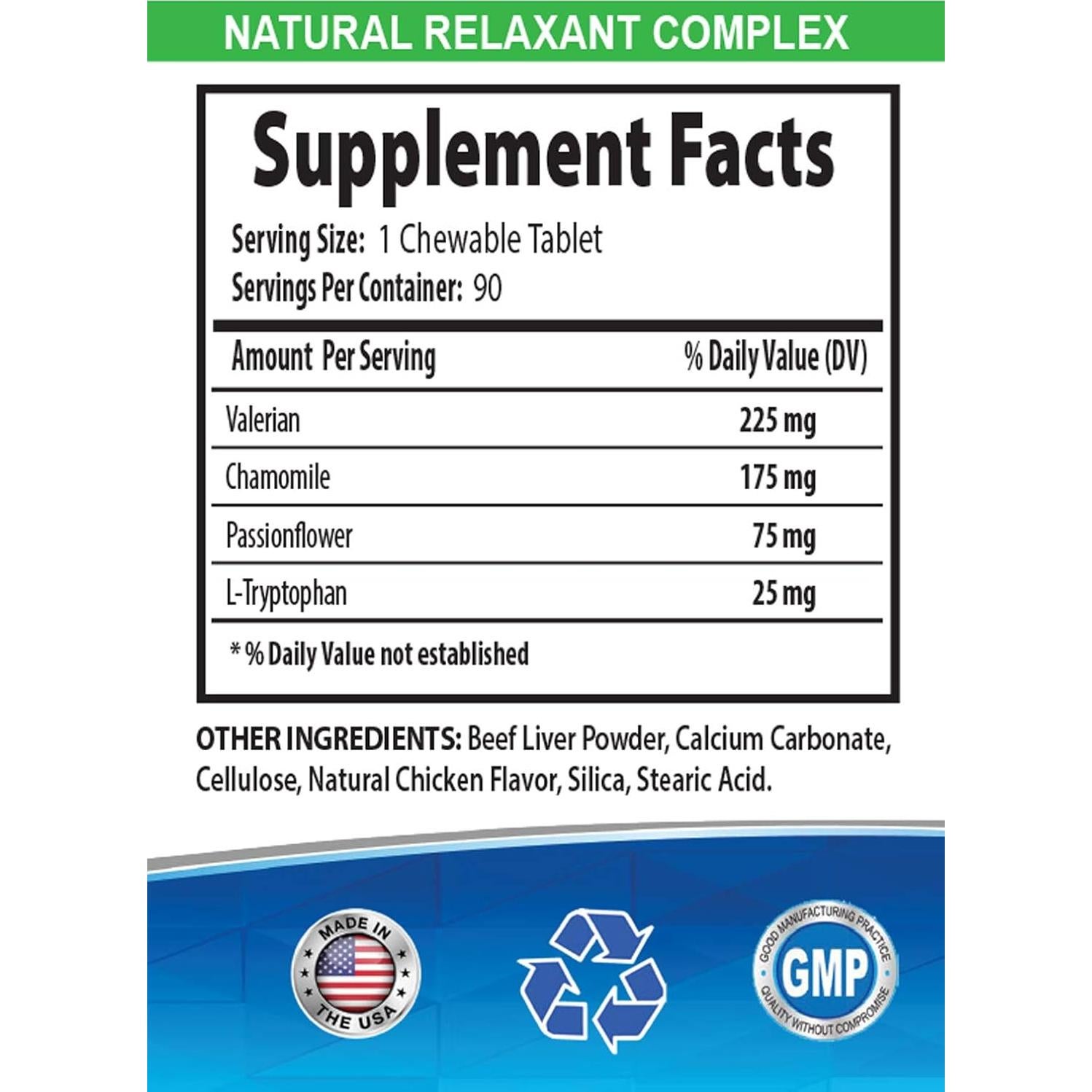 Suplemento Relajante para Mascotas Happy Pet - 90 Golosinas