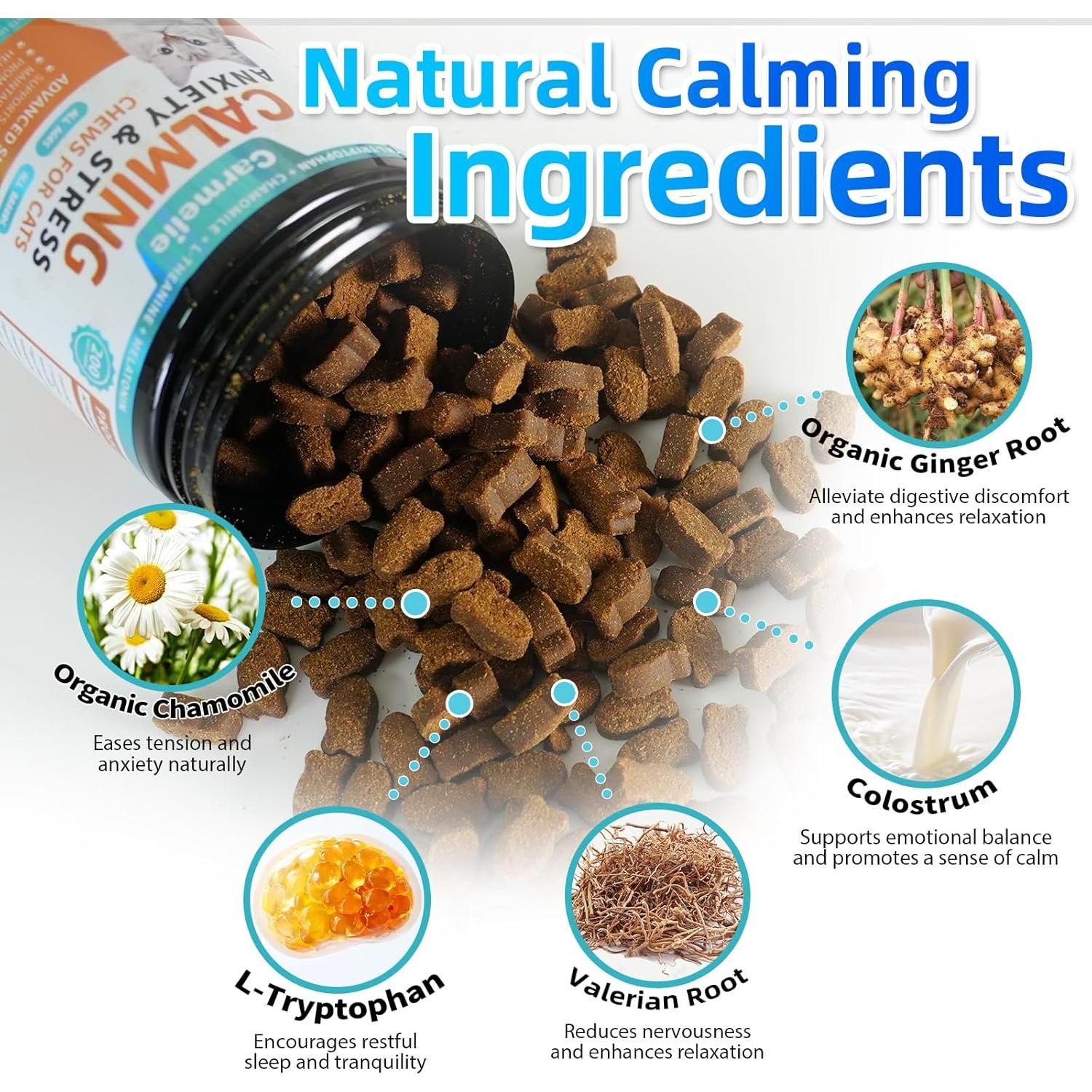 Galletas Calmantes para Gatos Carmelie - 200 Unidades - Sabor Pollo