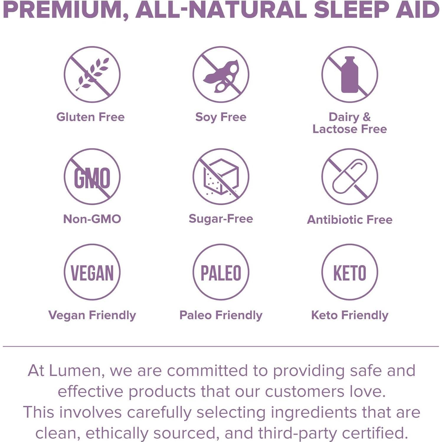 Suplemento Herbal para Dormir Lumen Naturals 60 Cápsulas