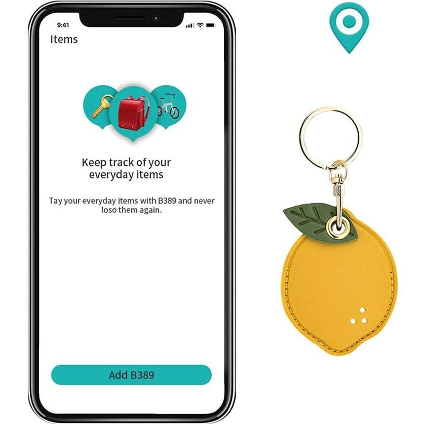 Funda Protectora Linda 3 en 1 para AirTag y SmartTag - Limón