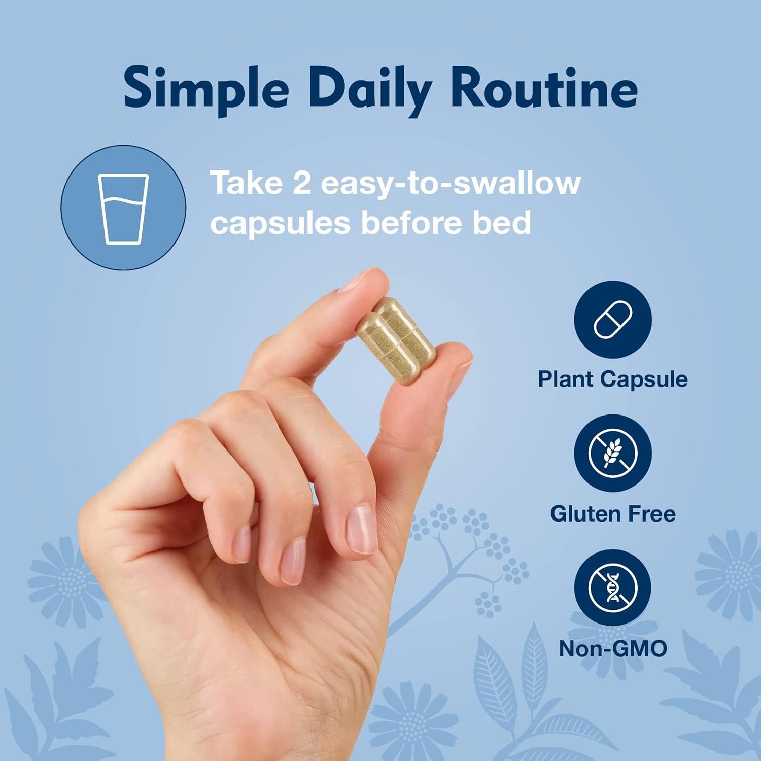 Sueños Profundos Suplemento Herbal DailyNutra 60 Cápsulas