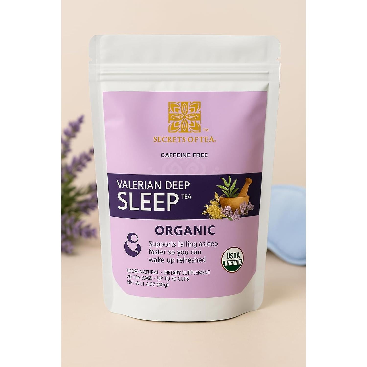 Té Herbal Orgánico para Dormir Secretos del Té - 20 Bolsitas