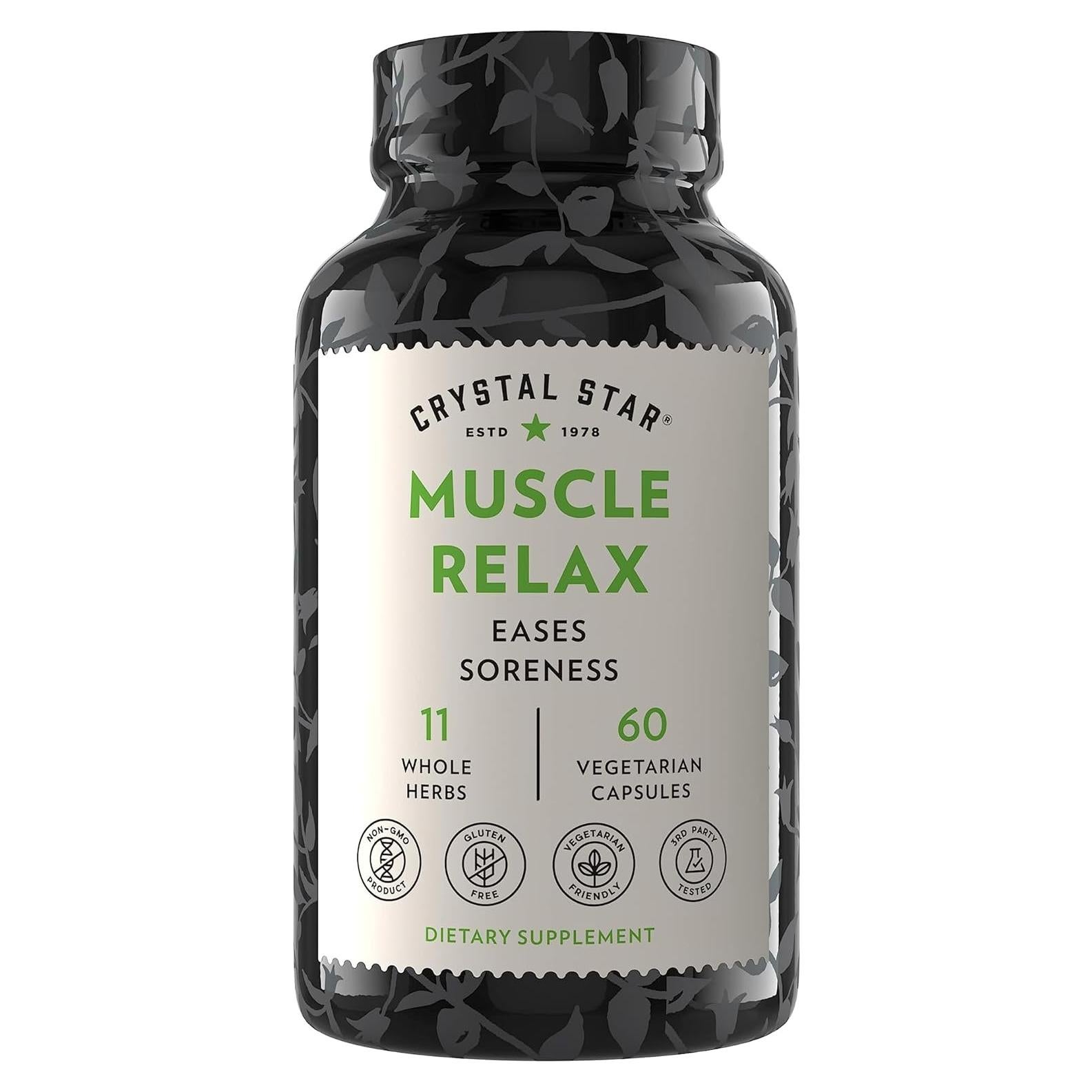 Relajante Muscular Crystal Star 60 Cápsulas - Alivio Herbal