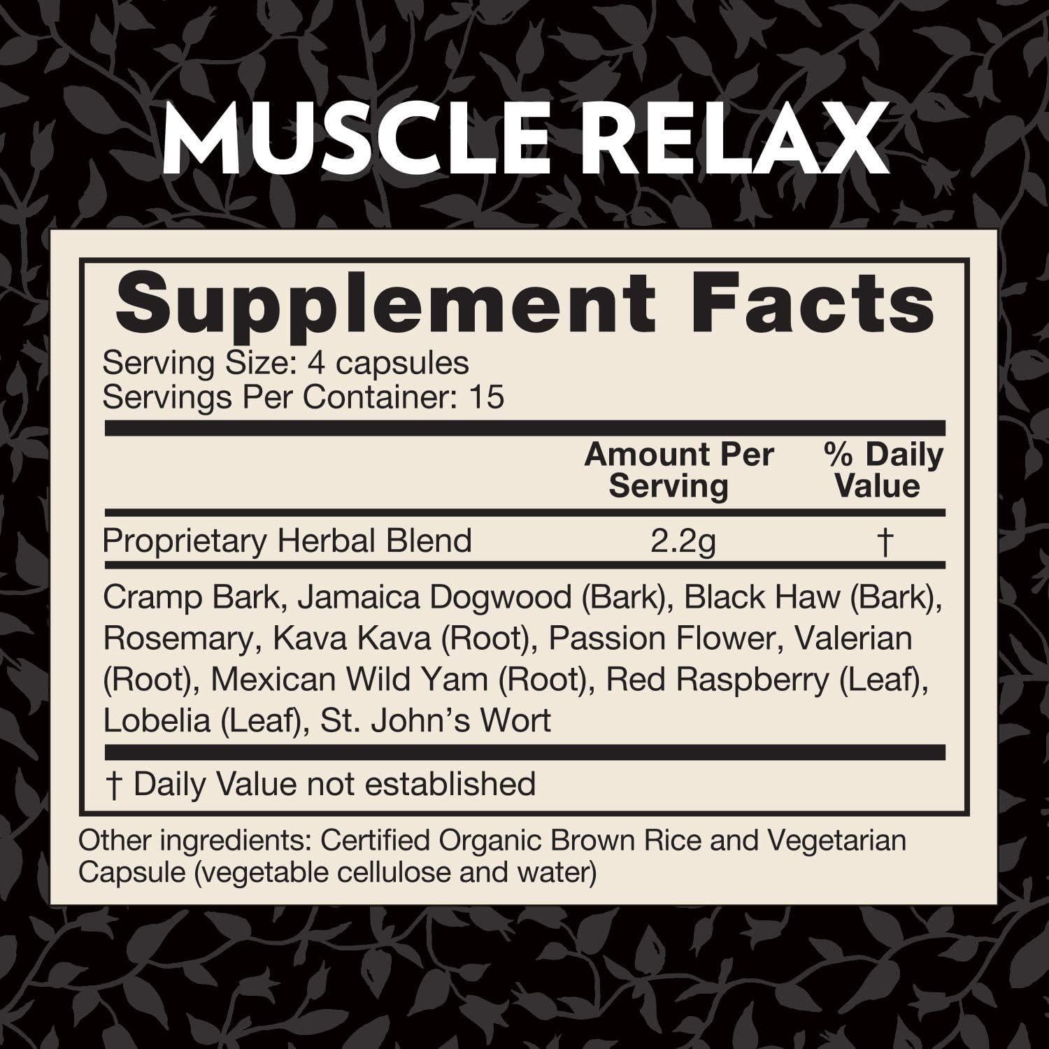 Relajante Muscular Crystal Star 60 Cápsulas - Alivio Herbal