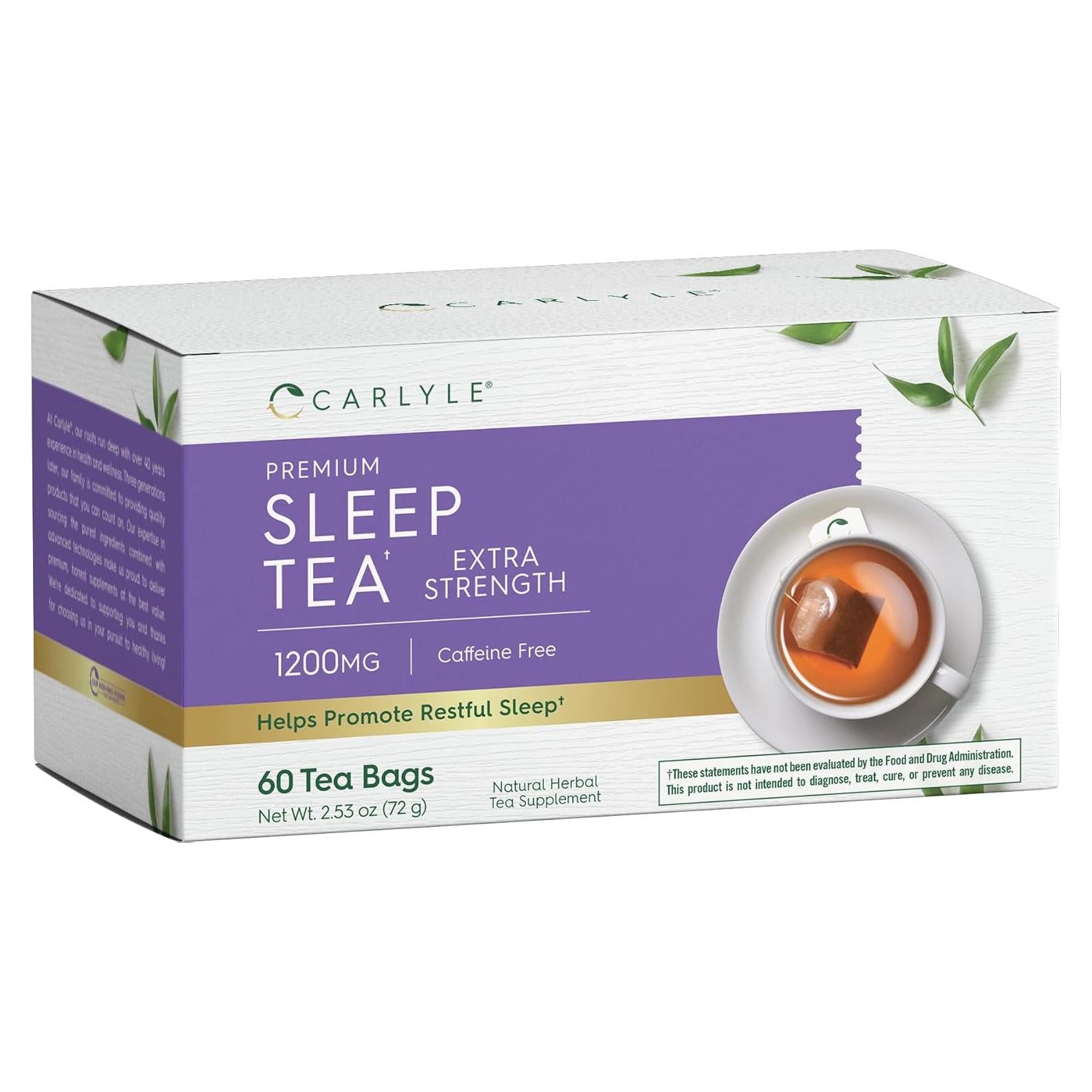 Té para Dormir Carlyle | 60 Bolsas | Sin Cafeína | Mezcla Herbal