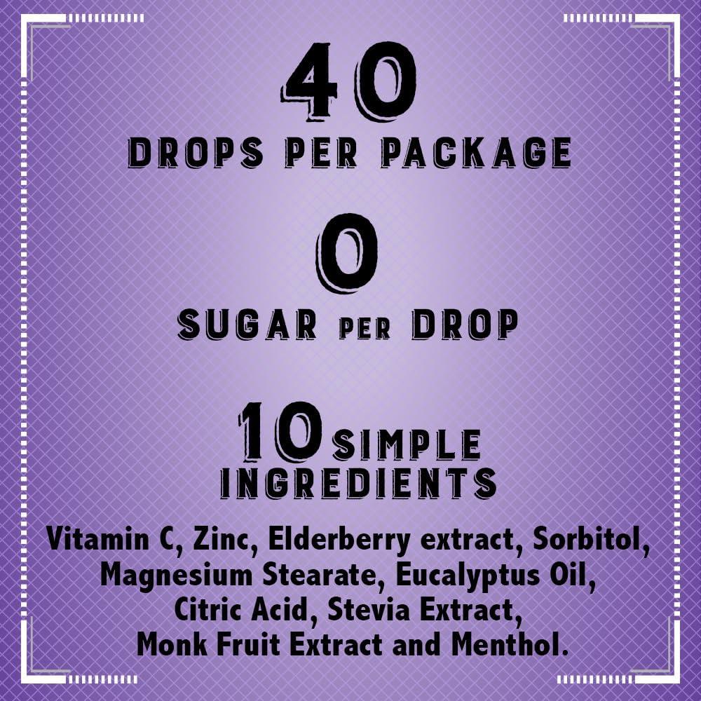 Pastillas para Garganta Eze Saúco Menta Vitamina C Zinc 40 Unidades