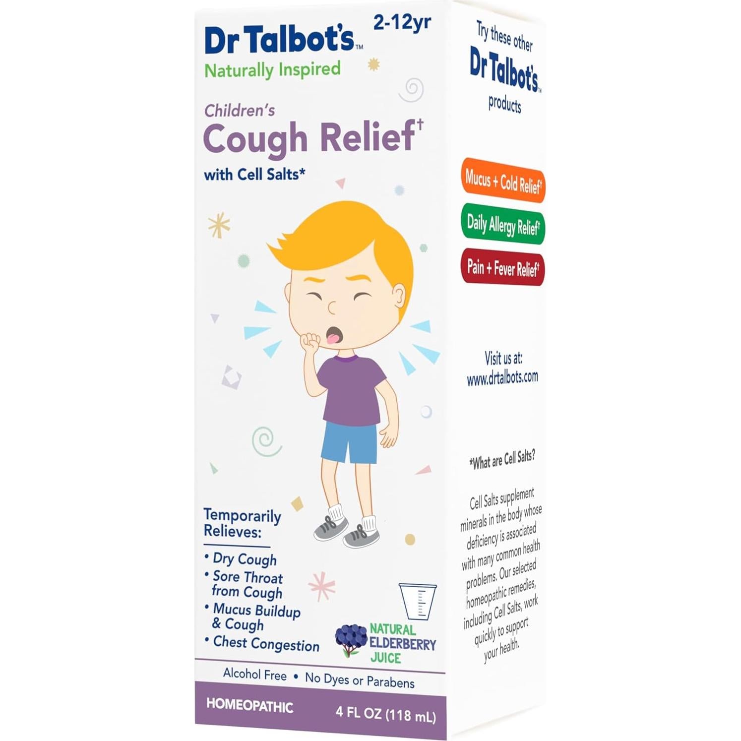 Alivio de la Tos Líquido Dr. Talbot 118 ml para Niños