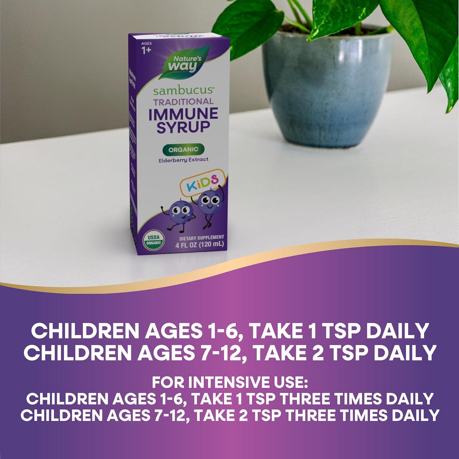 Jarabe Inmunológico Sambucus Nature's Way 118 ml Orgánico