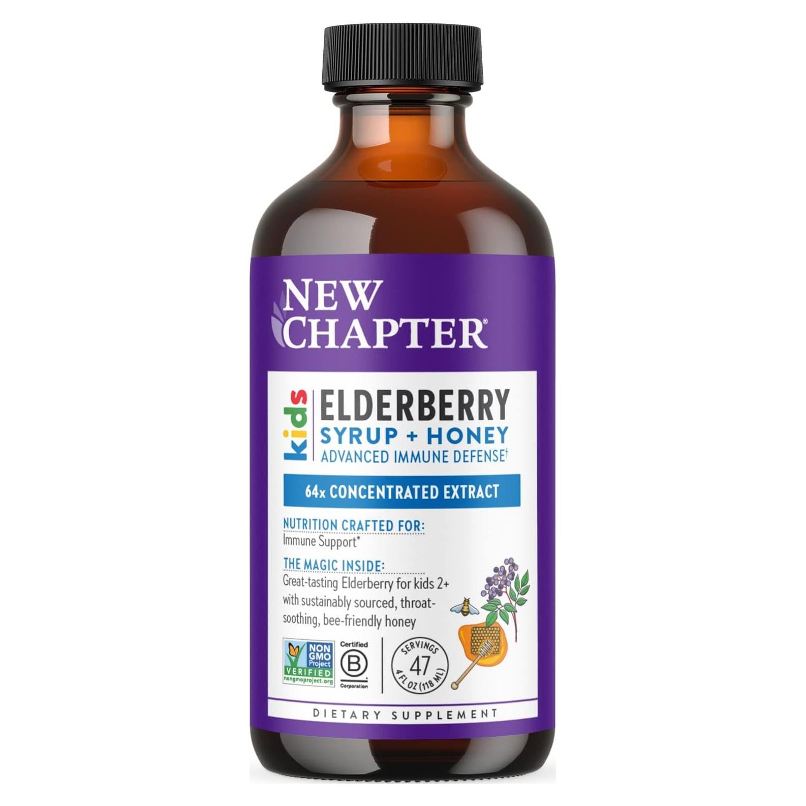 Jarabe de Saúco para Niños New Chapter 118ml - Defensa Inmunológica