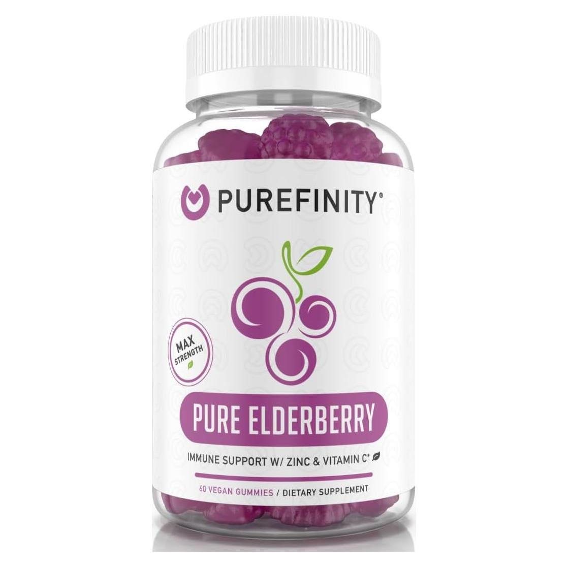 Gomitas de Saúco PUREFINITY 60 Unidades - Vitamina C y Zinc